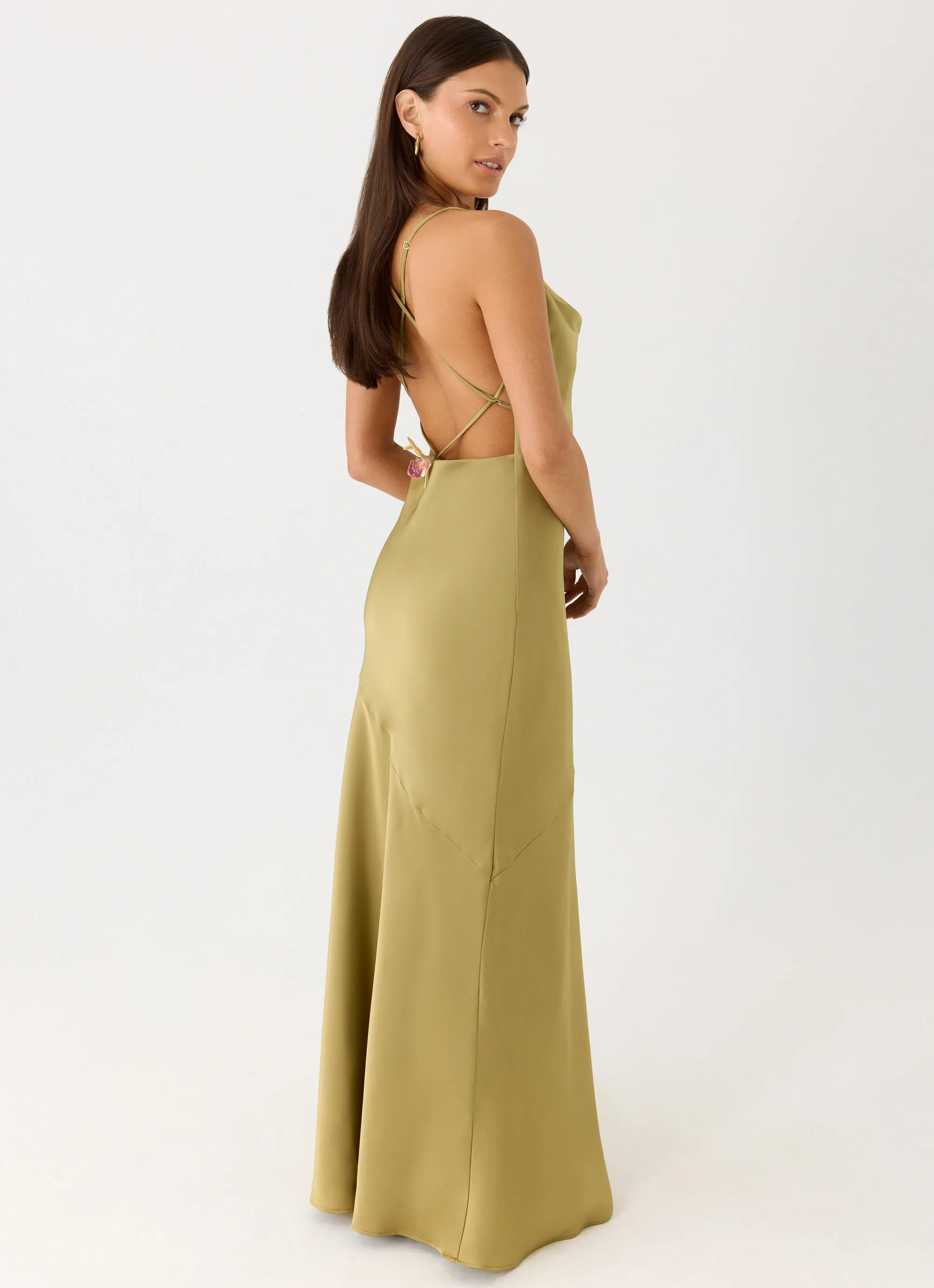 Darius Maxi Dress - Green Olive sold by Peppermayo product image thumbnail 5