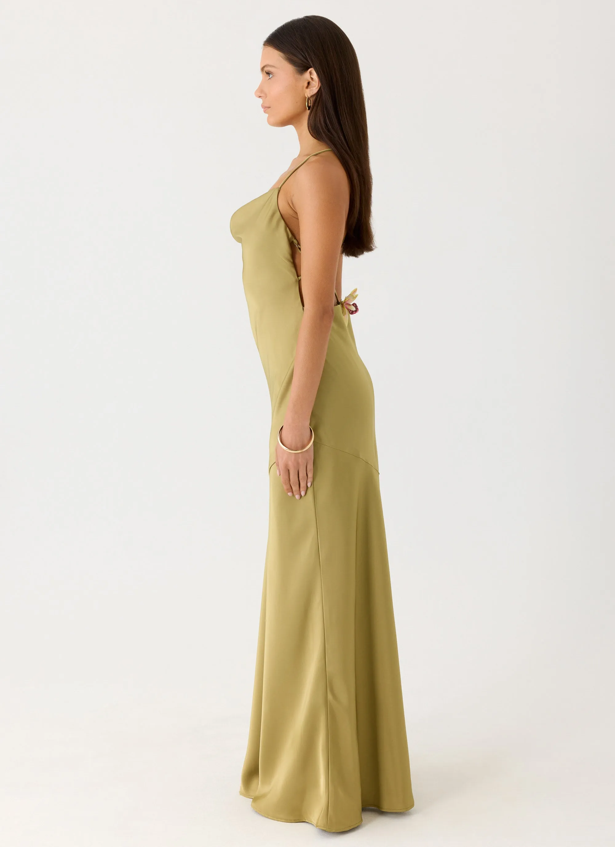 Darius Maxi Dress - Green Olive sold by Peppermayo product image thumbnail 3