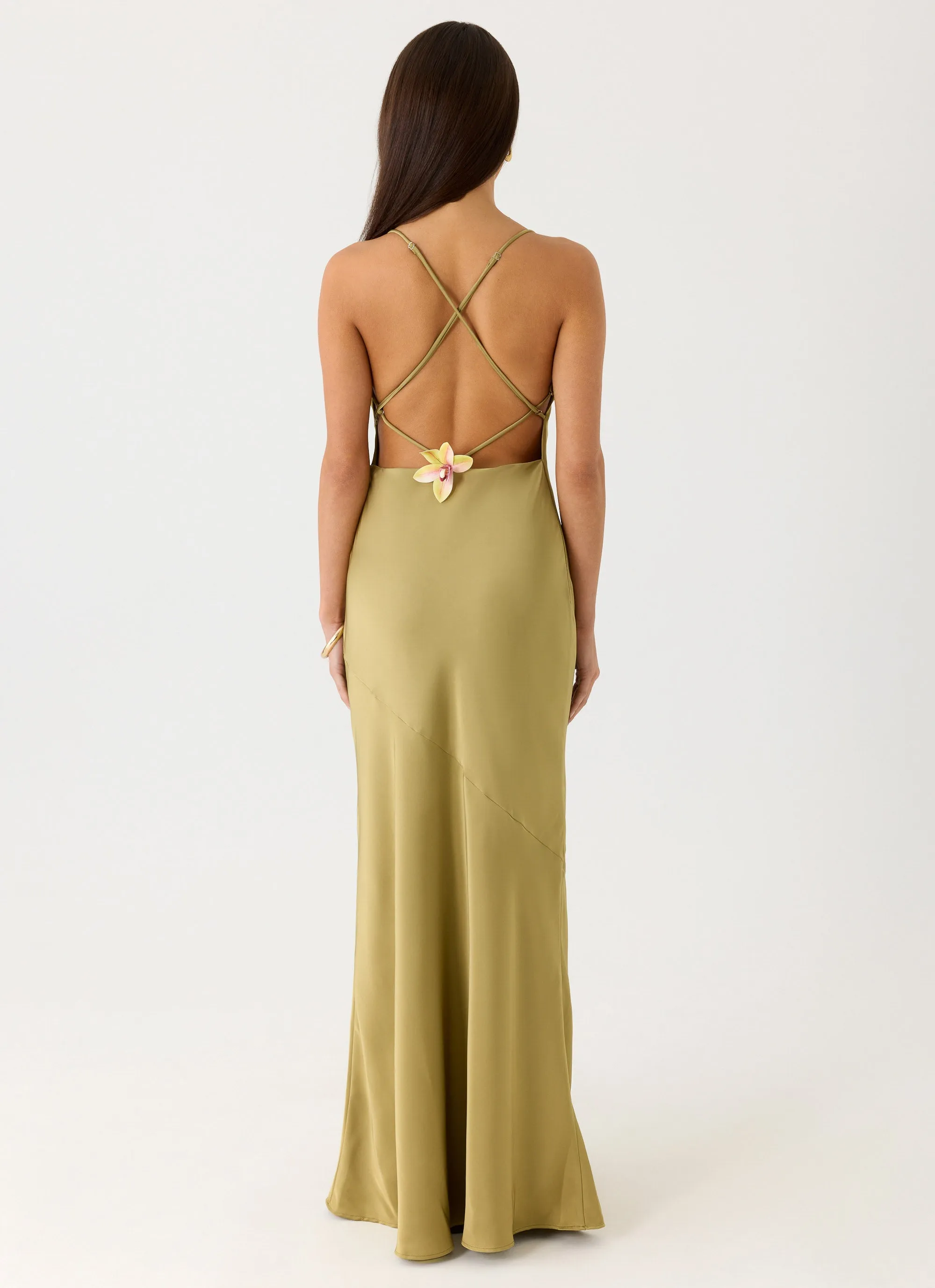 Darius Maxi Dress - Green Olive sold by Peppermayo product image thumbnail 2