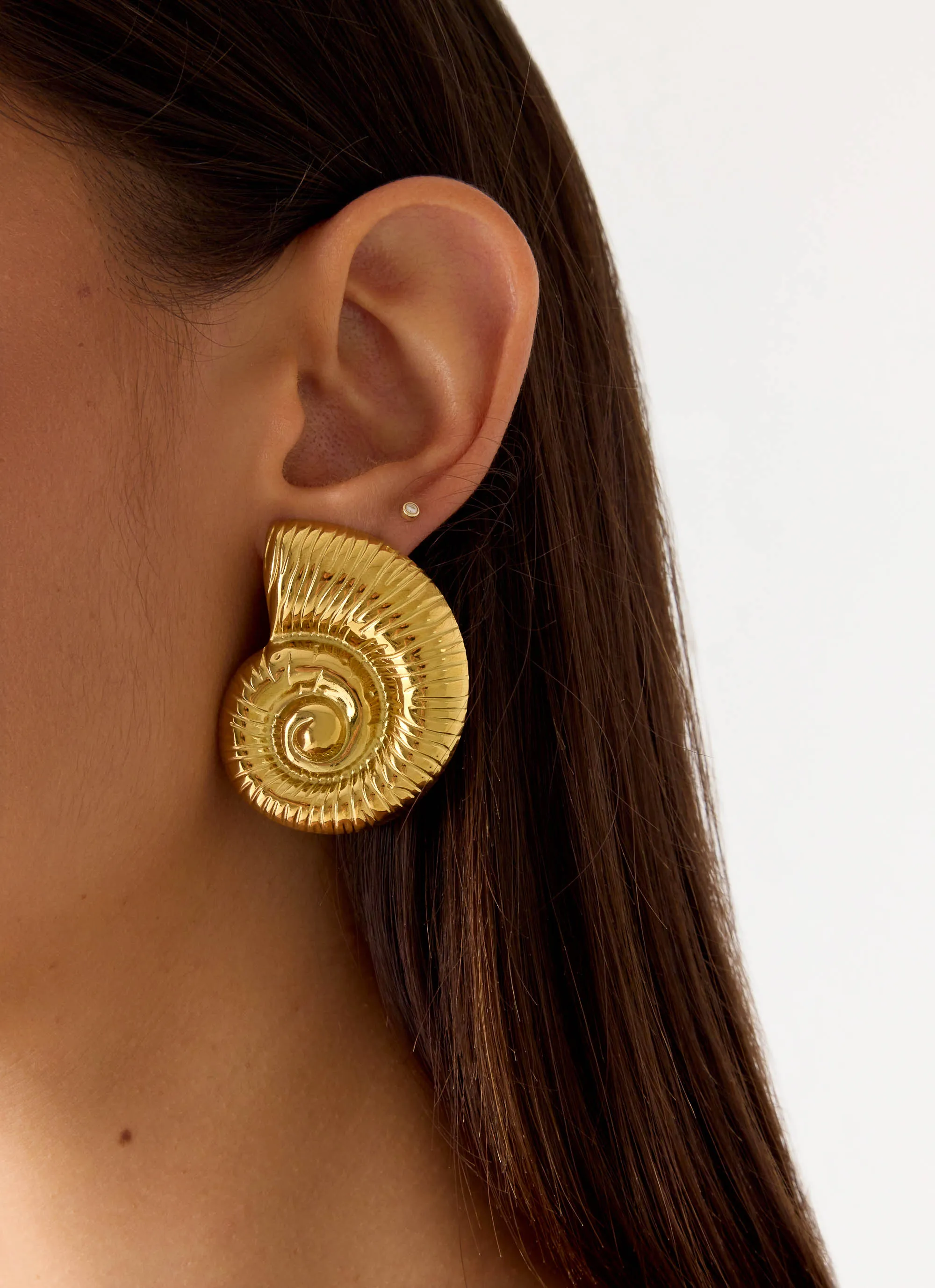 Tidebound Earrings - Gold sold by Peppermayo product image thumbnail 2