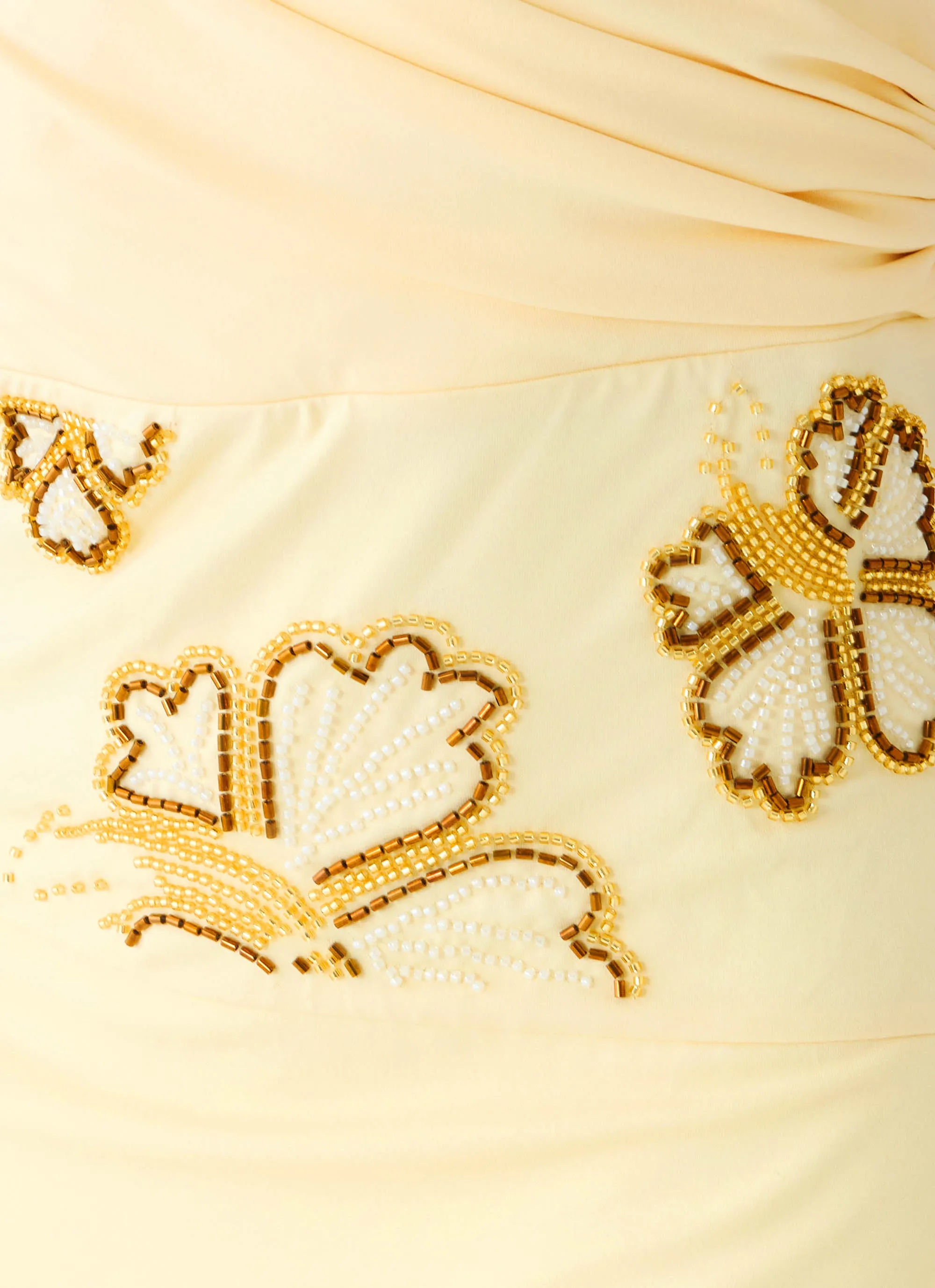 Sandrine Beaded Maxi Dress - Yellow sold by Peppermayo product image thumbnail 5