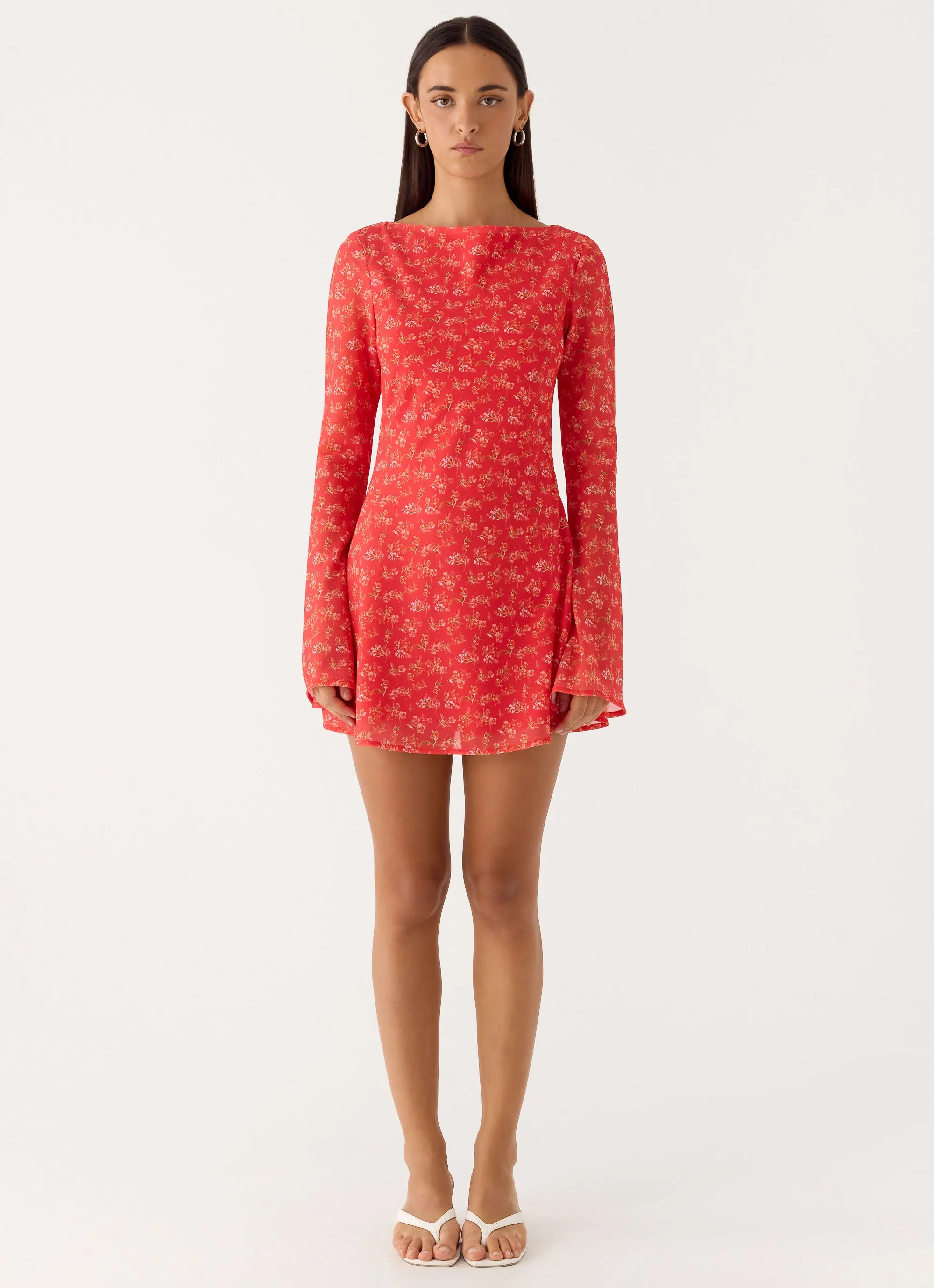 Sabella Mini Dress - Magenta Red Rose sold by Peppermayo product image thumbnail 4