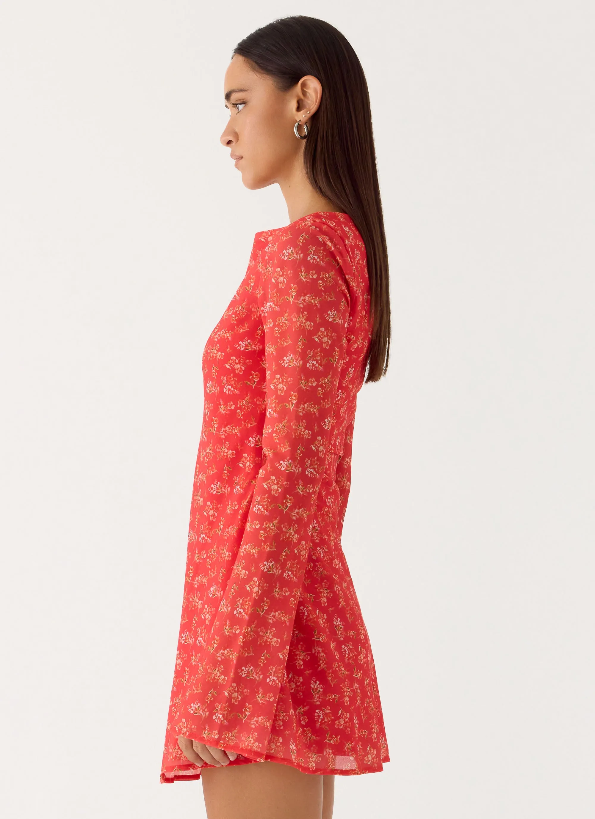 Sabella Mini Dress - Magenta Red Rose sold by Peppermayo product image thumbnail 2