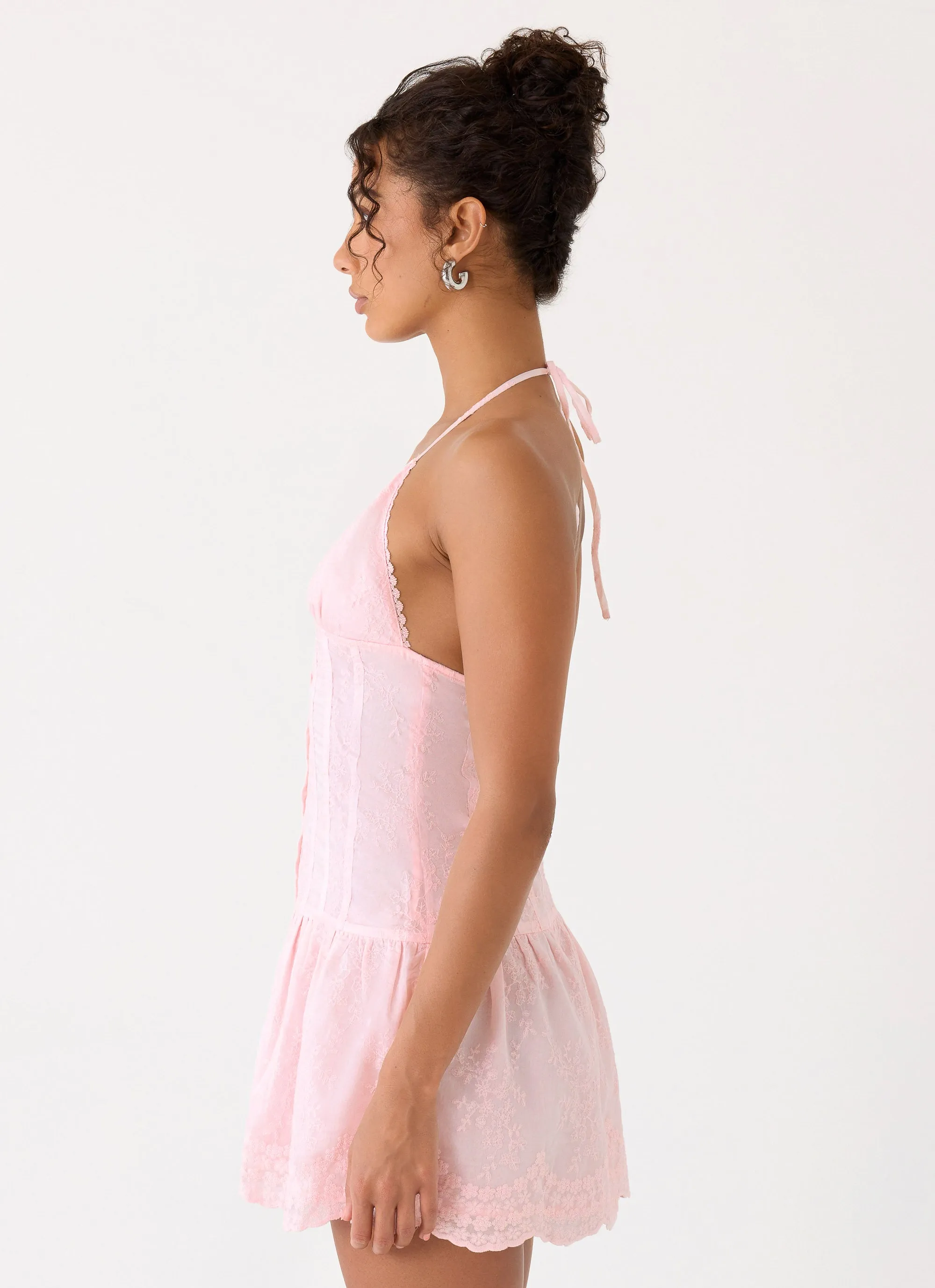 Non Stop Halter Mini Dress - Pink sold by Peppermayo product image thumbnail 2