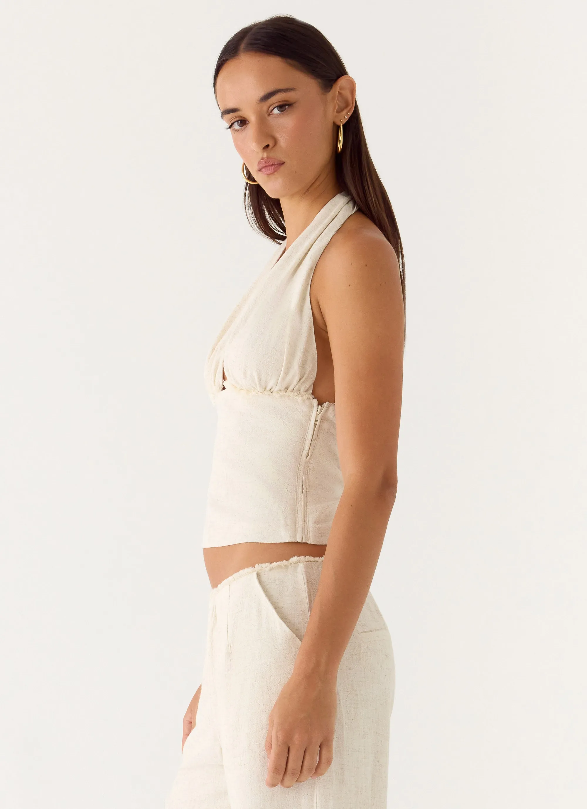 Josephina Halter Top - Oat sold by Peppermayo product image thumbnail 2