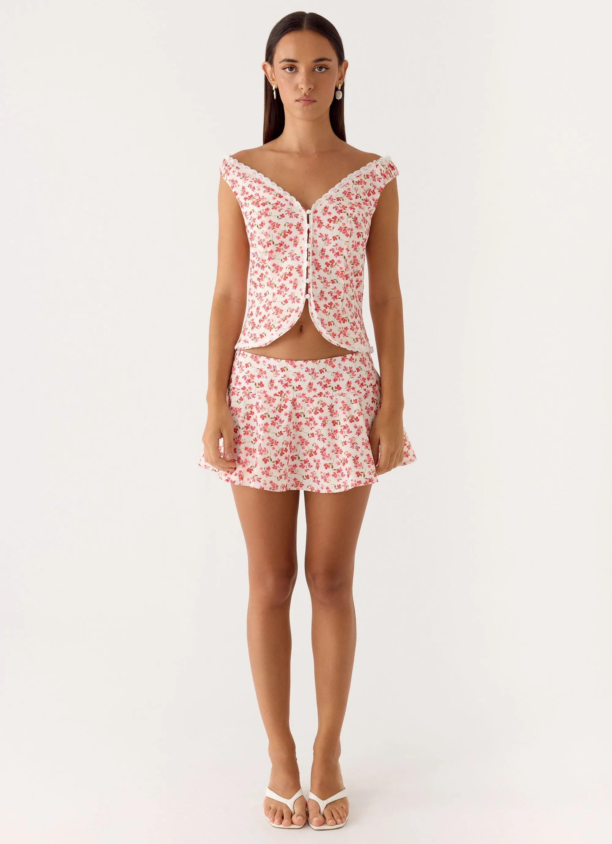 Anja Mini Skirt - Porcelain Rose sold by Peppermayo product image thumbnail 2