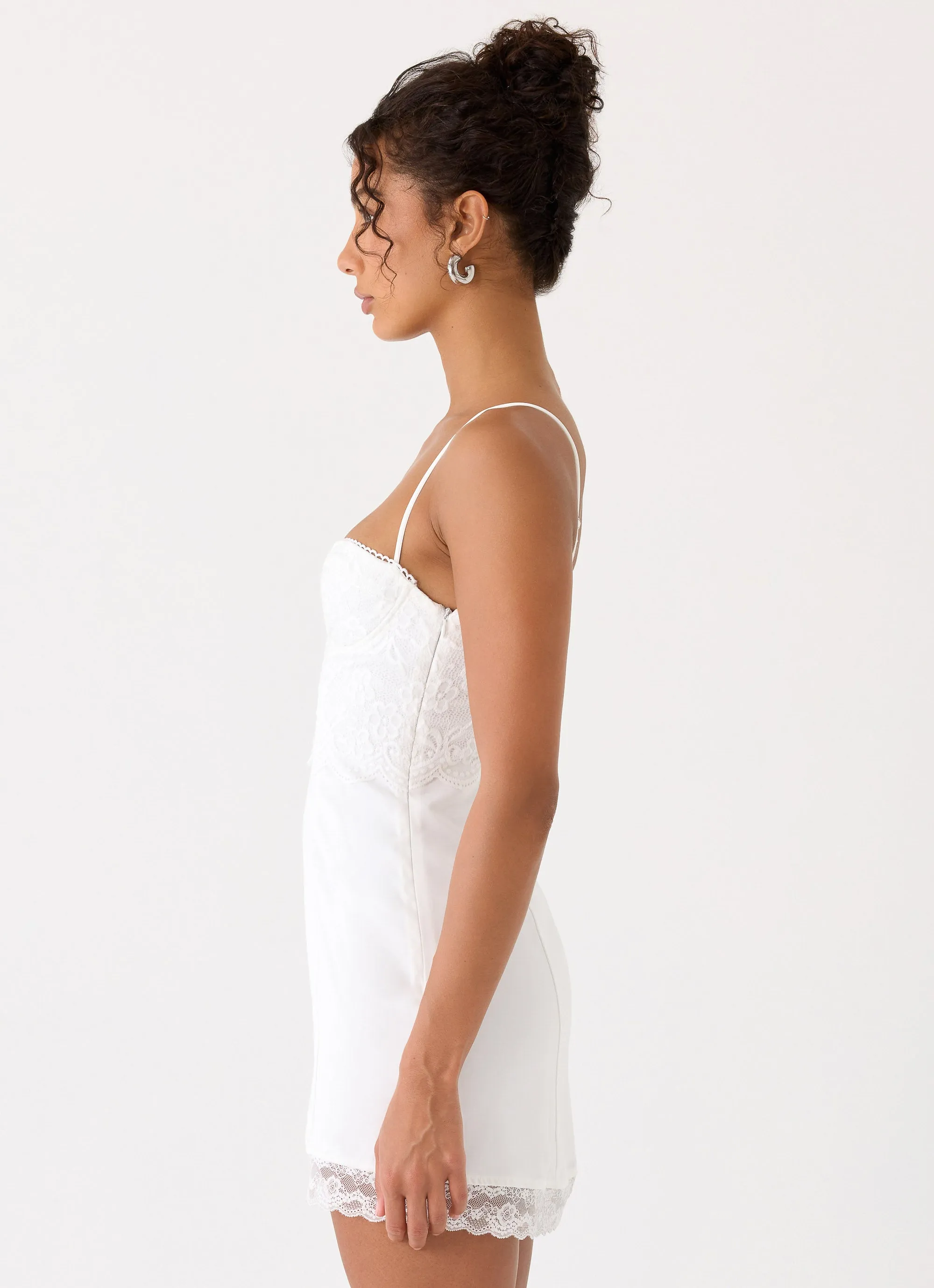 Aloura Lace Mini Dress - White sold by Peppermayo product image thumbnail 2