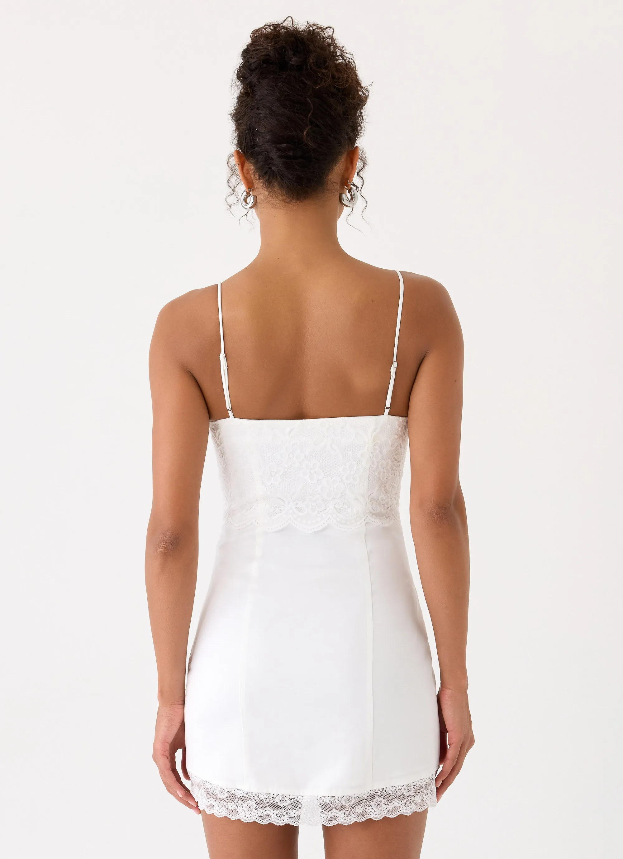 Aloura Lace Mini Dress - White sold by Peppermayo product image thumbnail 3