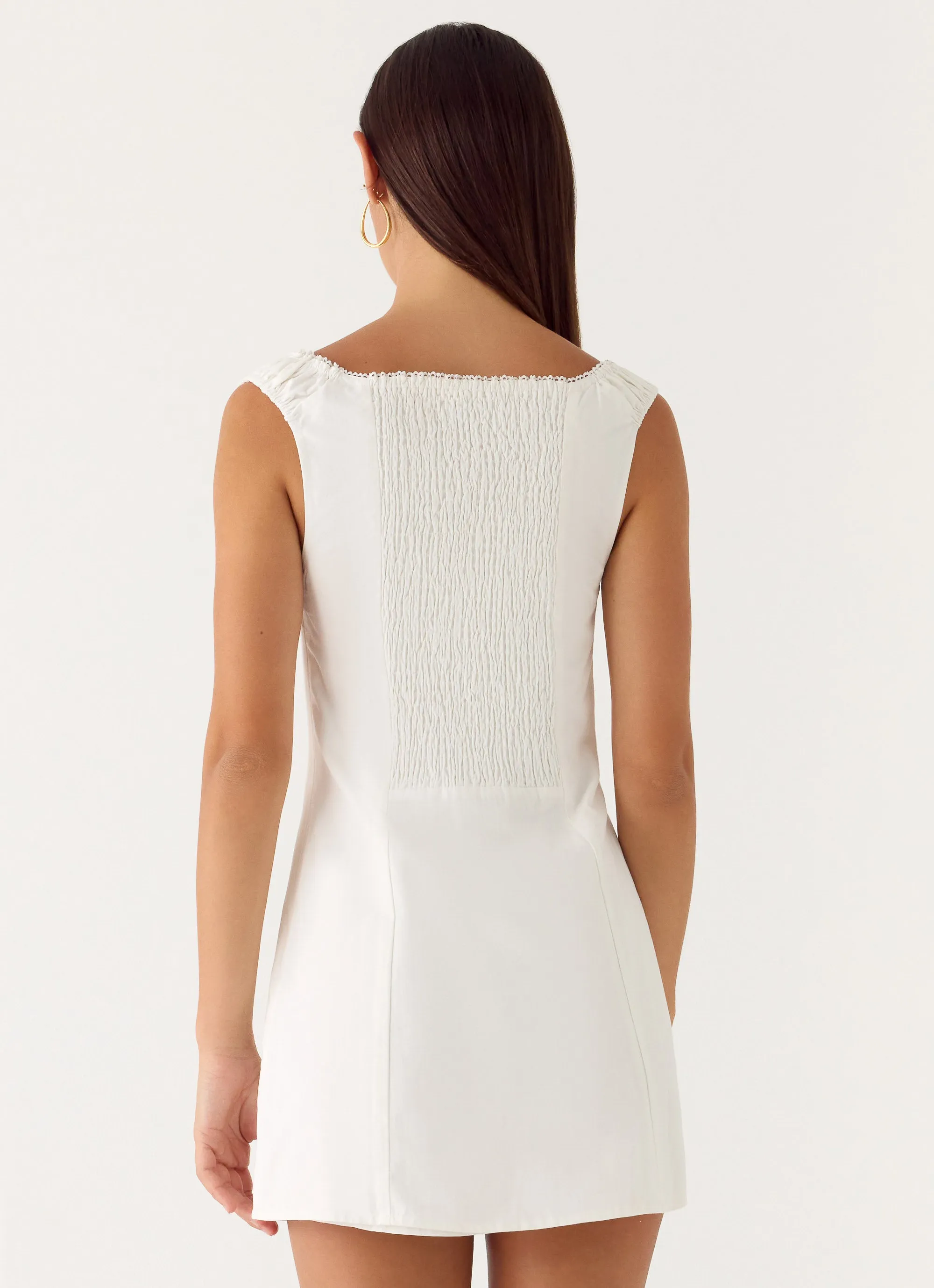 Drift Mini Dress - White sold by Peppermayo product image thumbnail 3