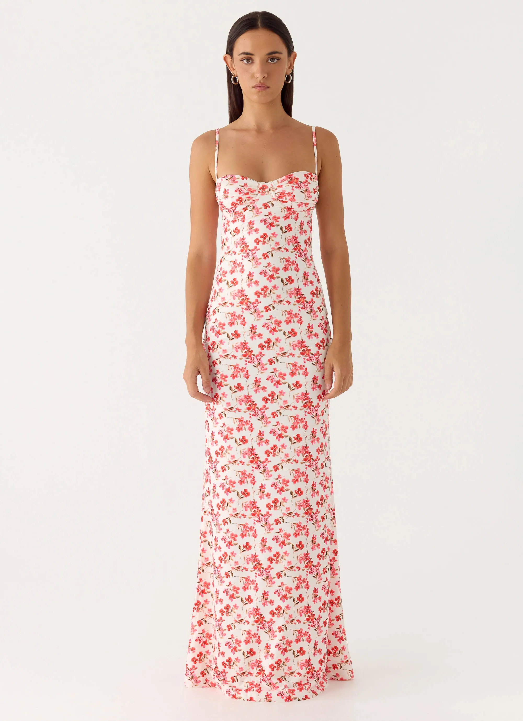 Vamonos Maxi Dress - Porcelain Rose sold by Peppermayo