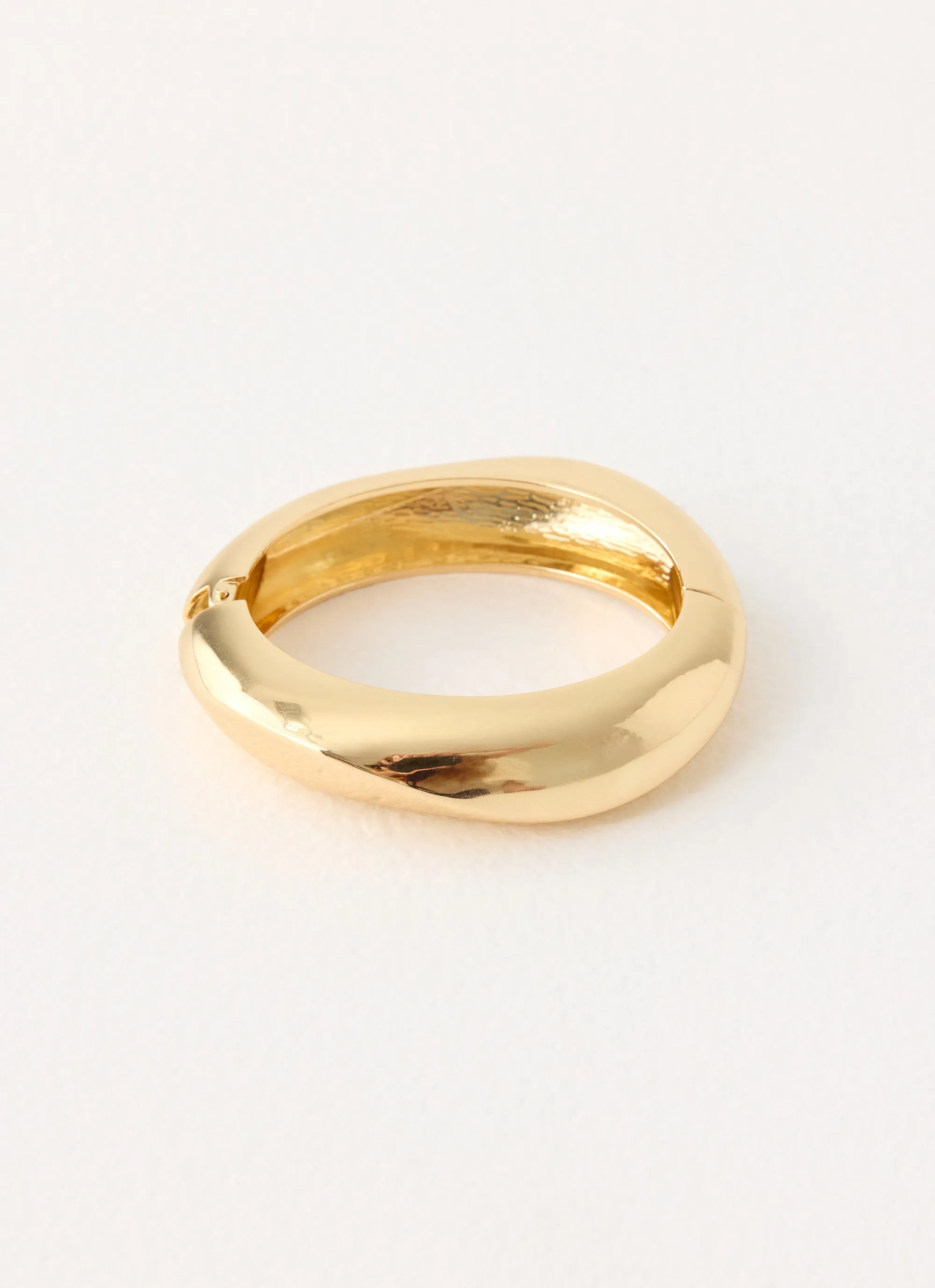 Faded Bloom Bangle - Gold sold by Peppermayo