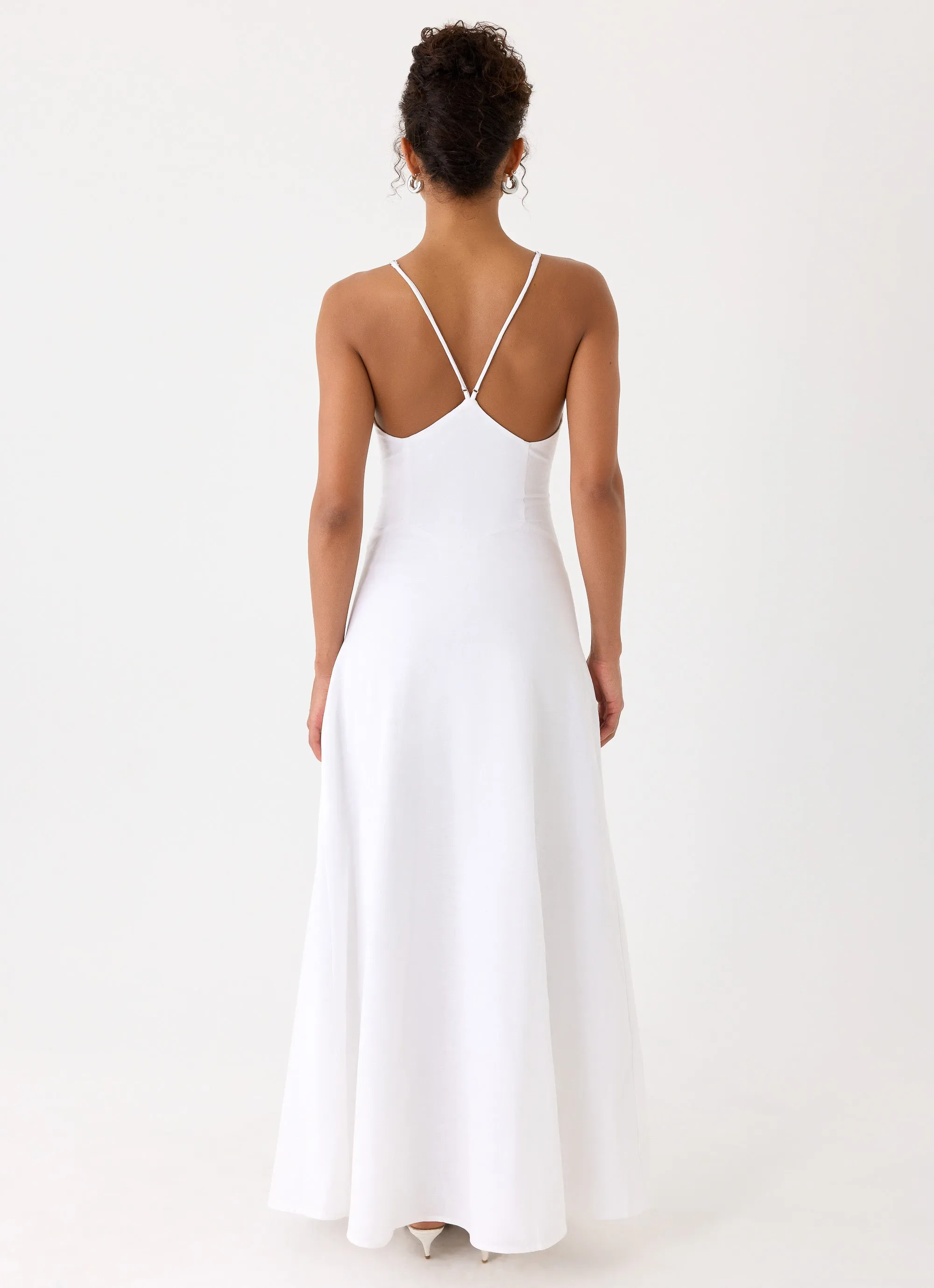Calianna Linen Maxi Dress - White sold by Peppermayo product image thumbnail 3