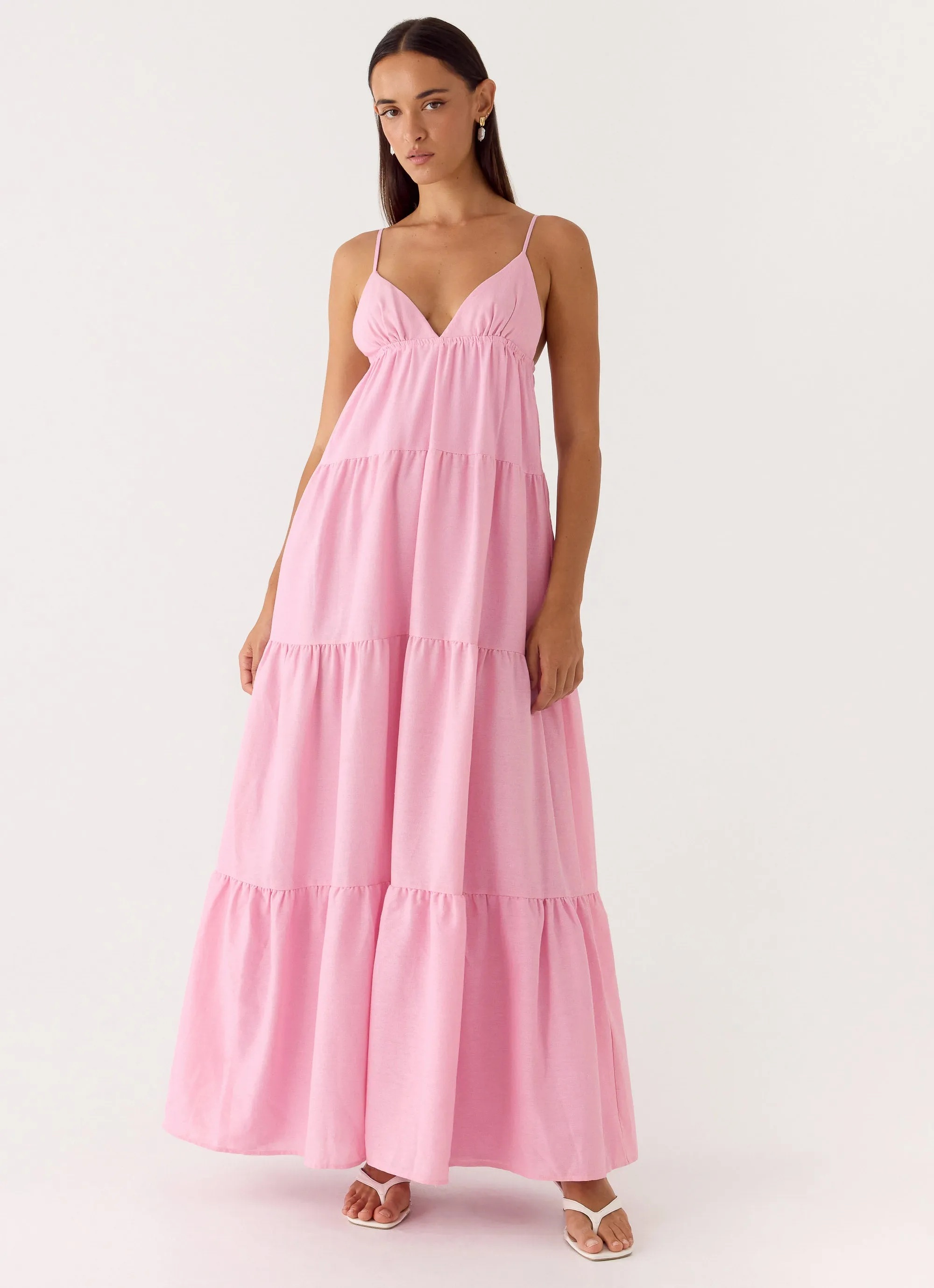 Lotty Linen Maxi Dress - Pink sold by Peppermayo product image thumbnail 5