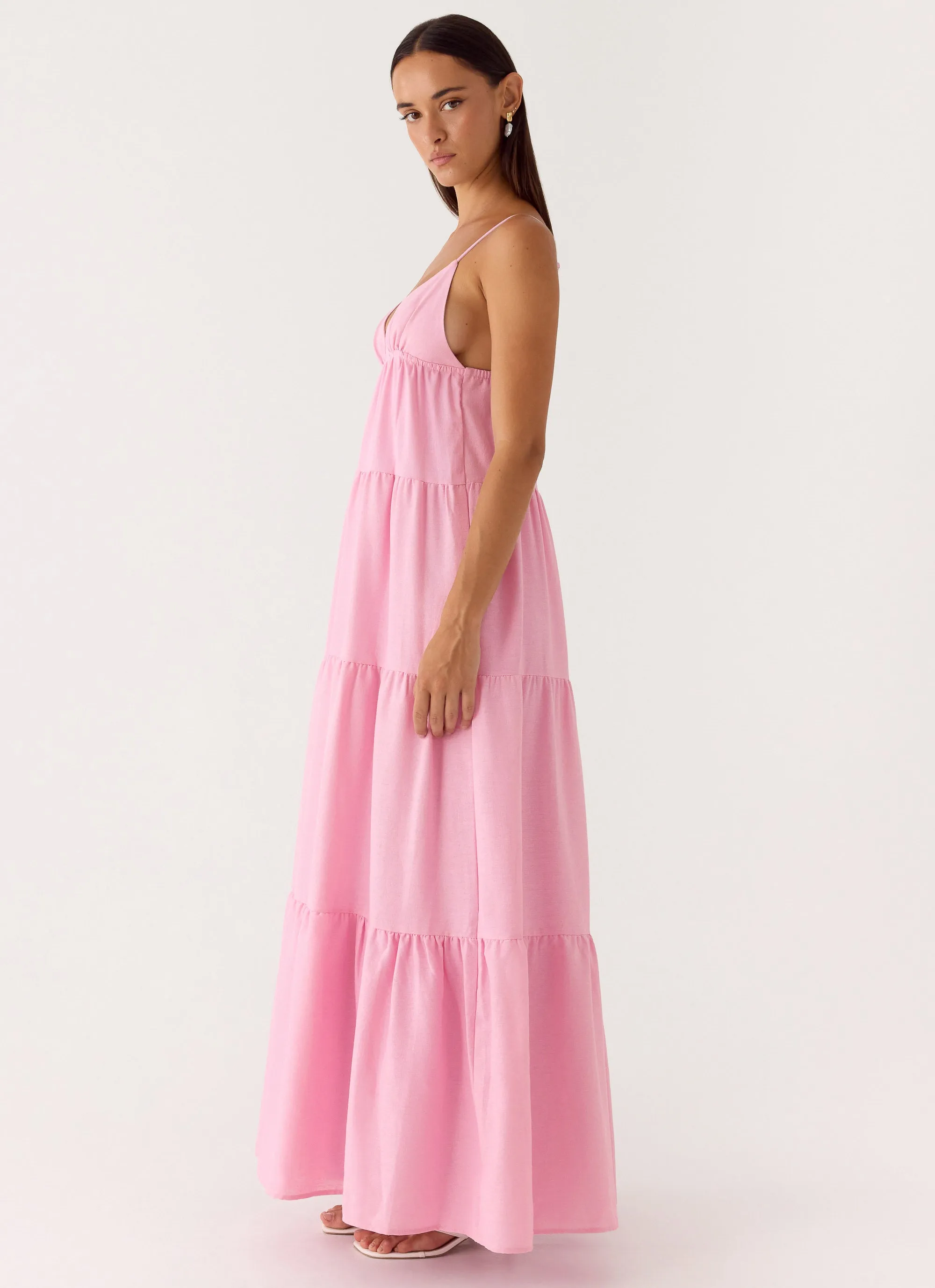 Lotty Linen Maxi Dress - Pink sold by Peppermayo product image thumbnail 2
