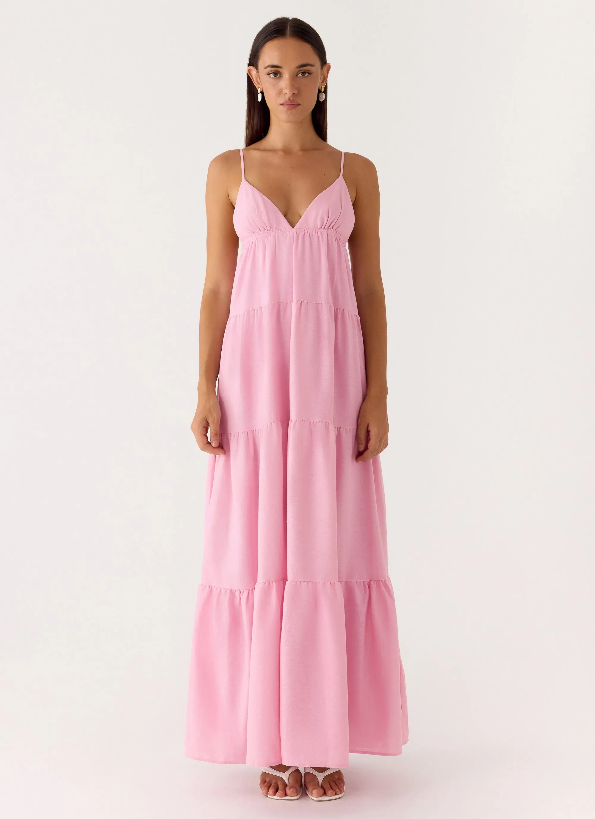 Lotty Linen Maxi Dress - Pink sold by Peppermayo product image thumbnail 4