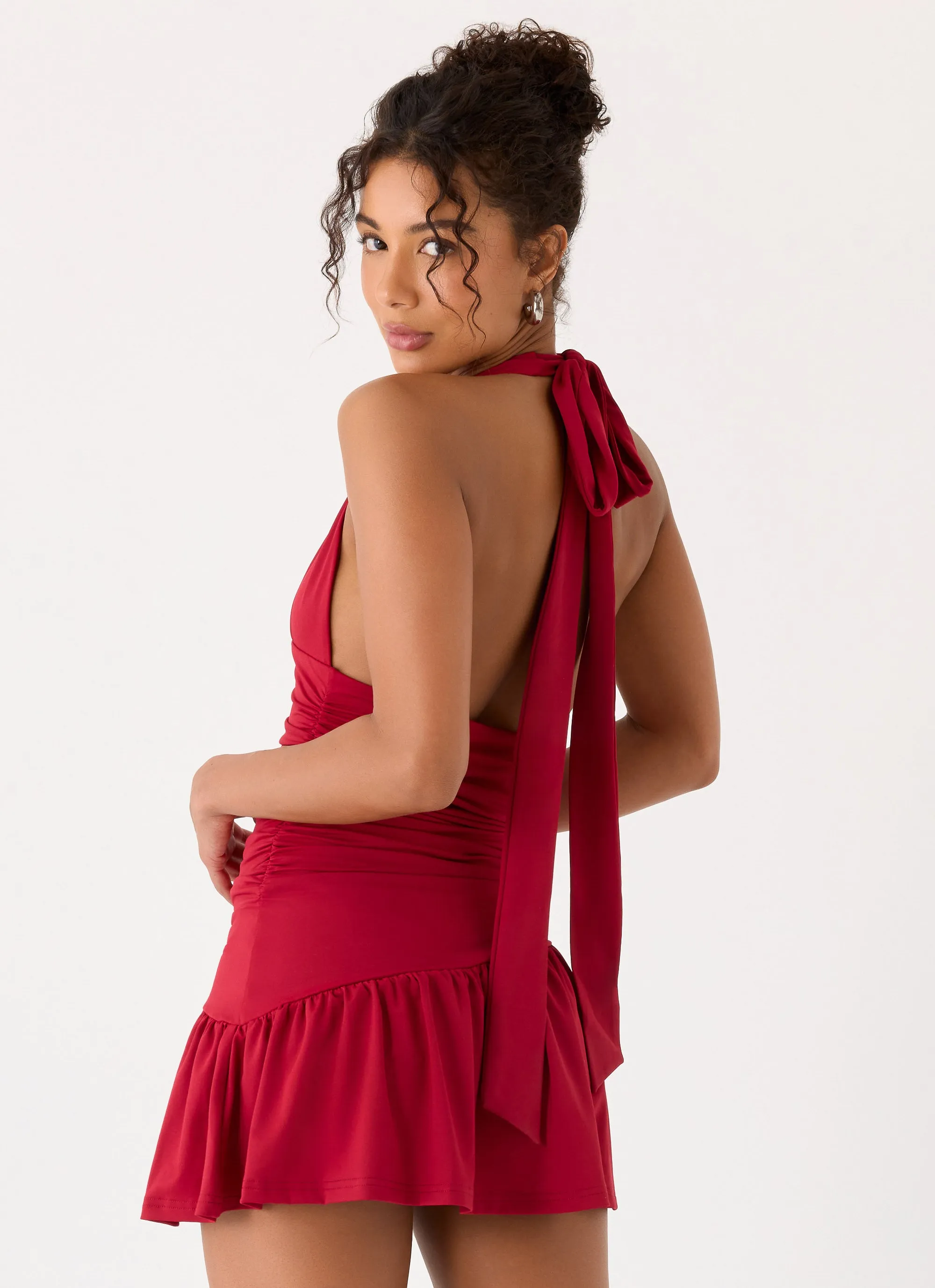 Esme Mini Dress - Red Magenta sold by Peppermayo product image thumbnail 5