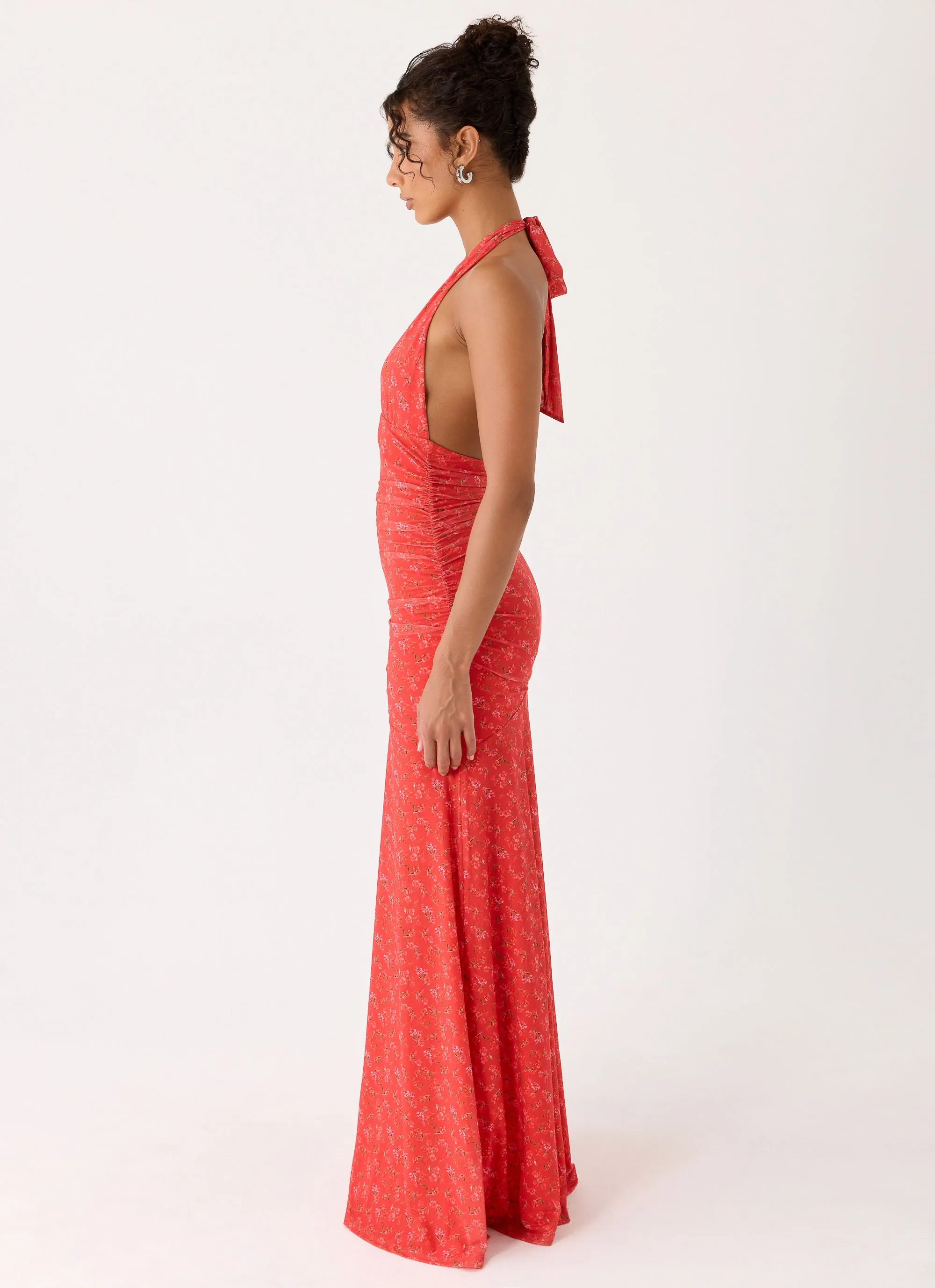 Esme Maxi Dress - Magenta Red Rose sold by Peppermayo product image thumbnail 2