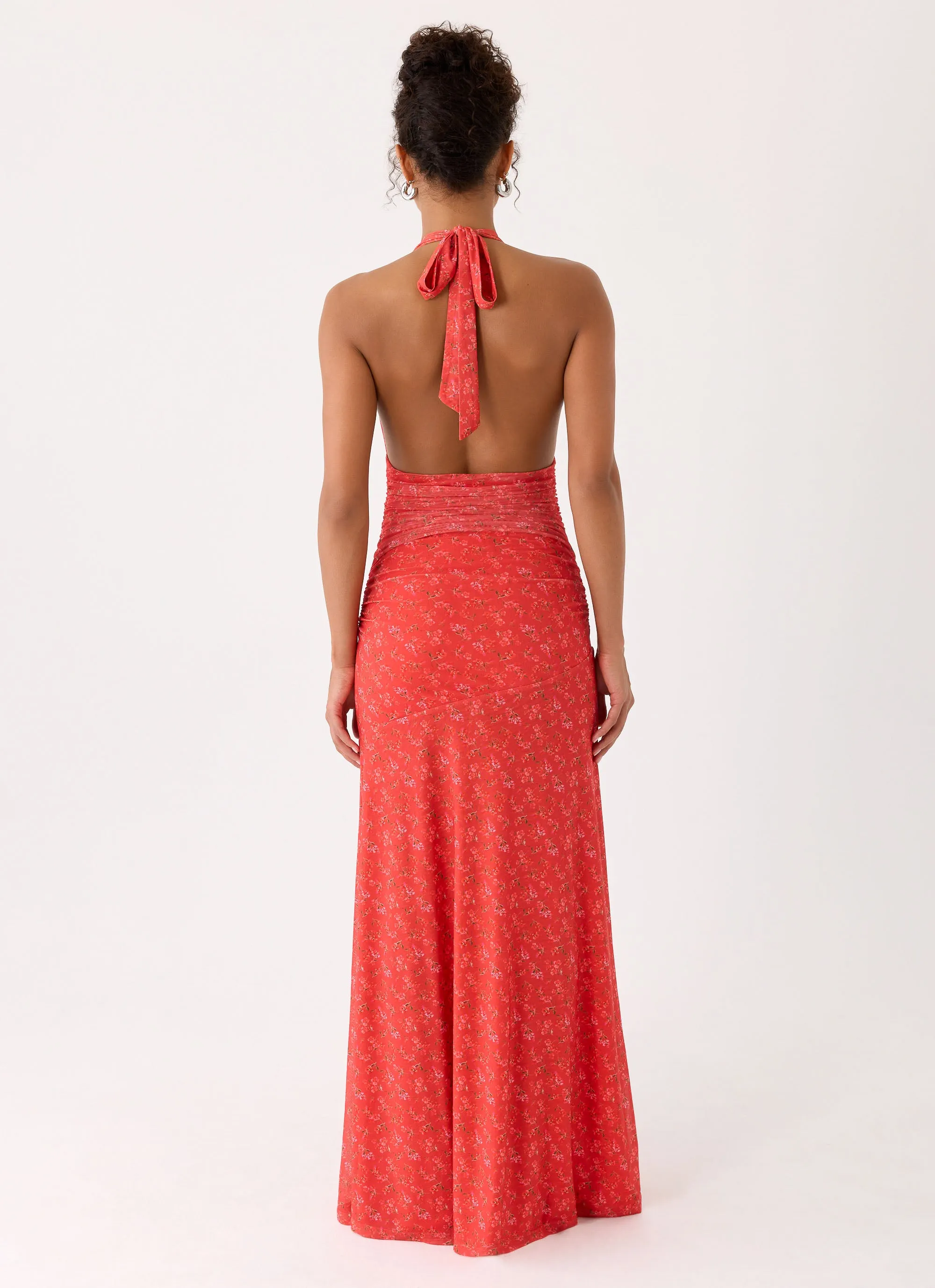 Esme Maxi Dress - Magenta Red Rose sold by Peppermayo product image thumbnail 3