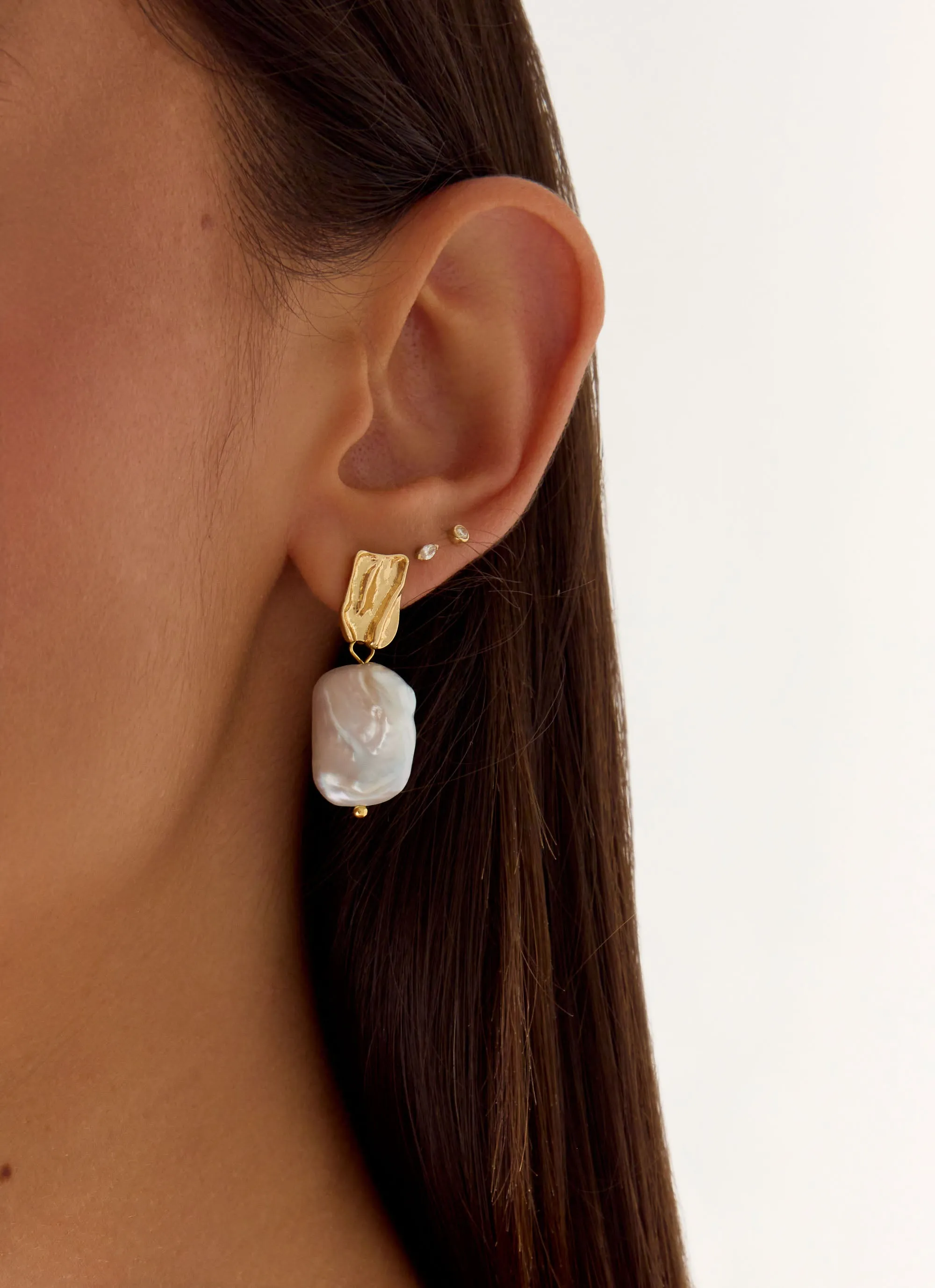 Soft Ember Earrings - Pearl sold by Peppermayo product image thumbnail 2