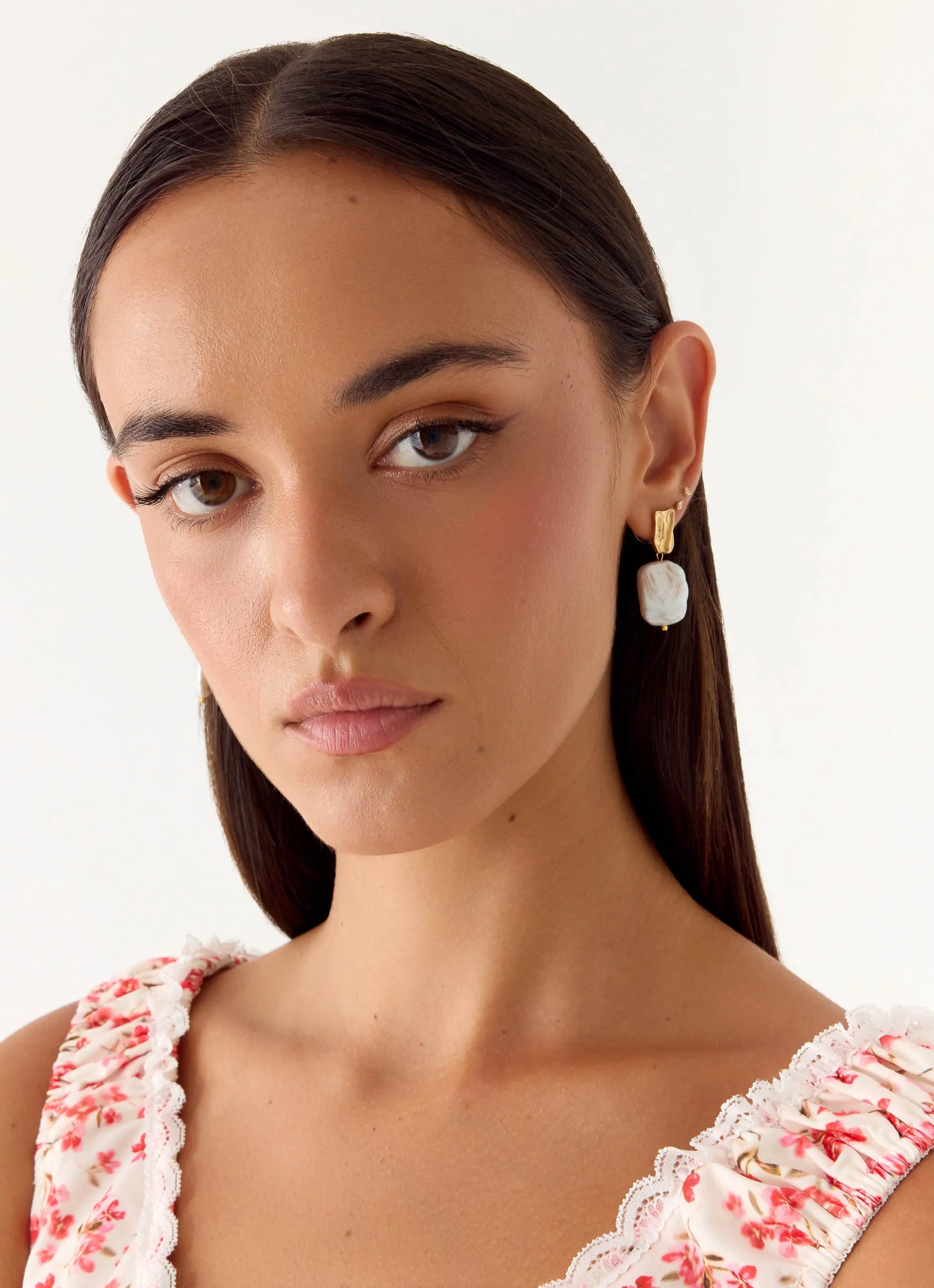 Soft Ember Earrings - Pearl sold by Peppermayo product image thumbnail 4