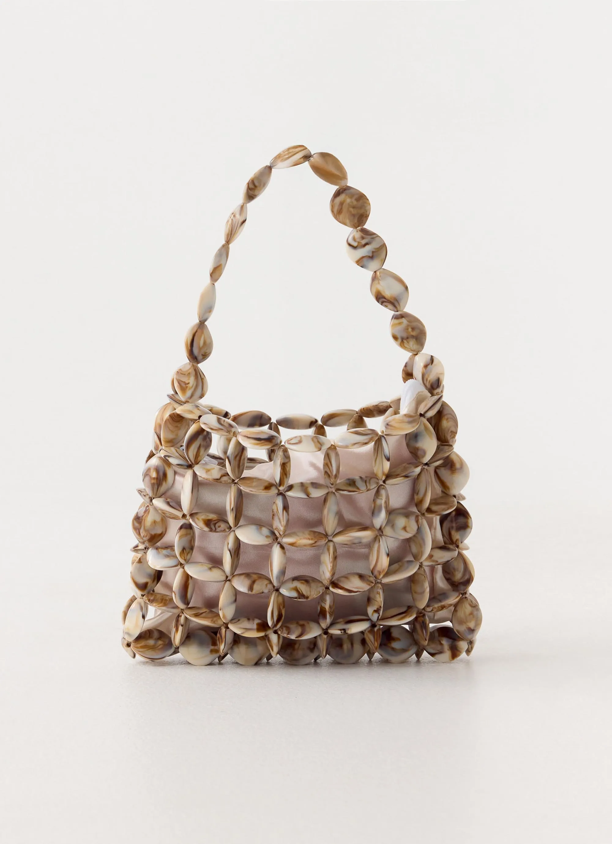 Tickled Pink Bag - Cream sold by Peppermayo