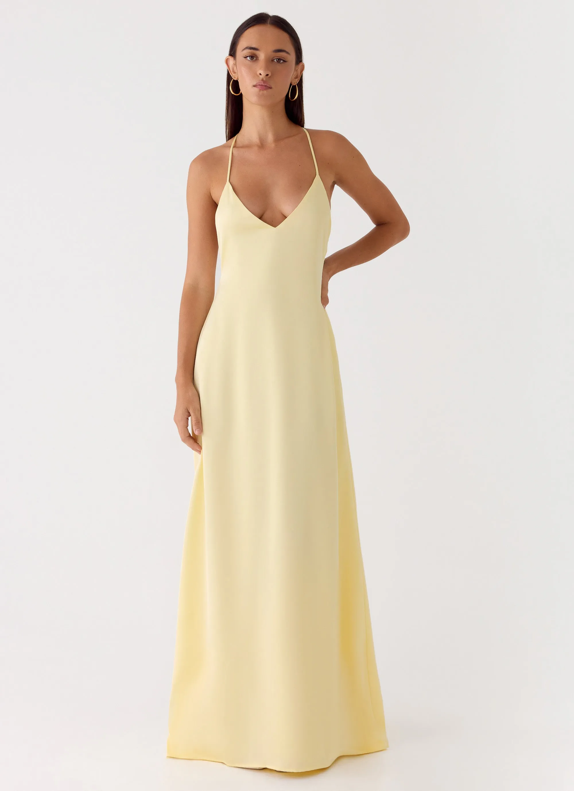 Fine Line Maxi Dress - Yellow sold by Peppermayo product image thumbnail 5