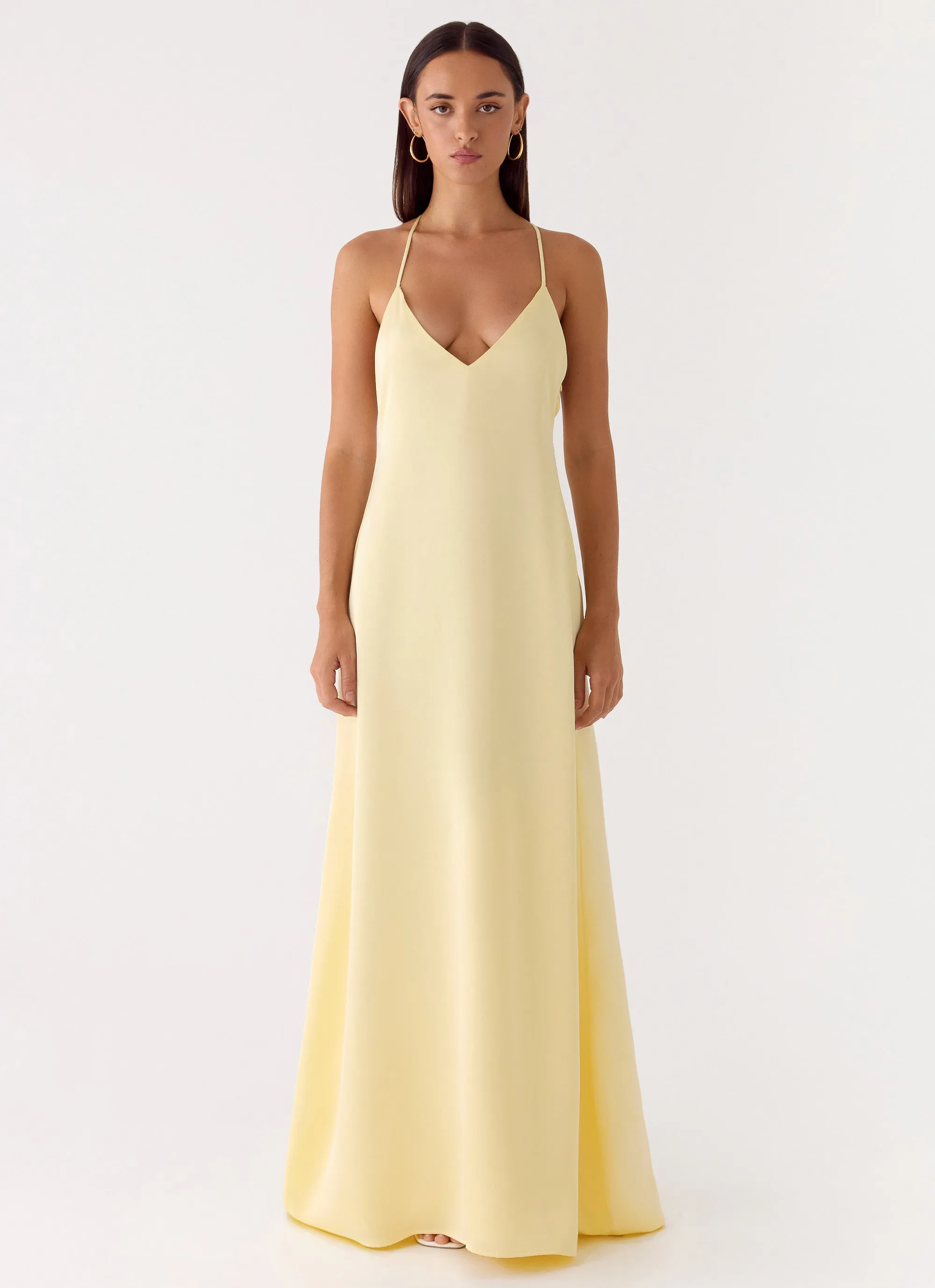 Fine Line Maxi Dress - Yellow sold by Peppermayo product image thumbnail 4
