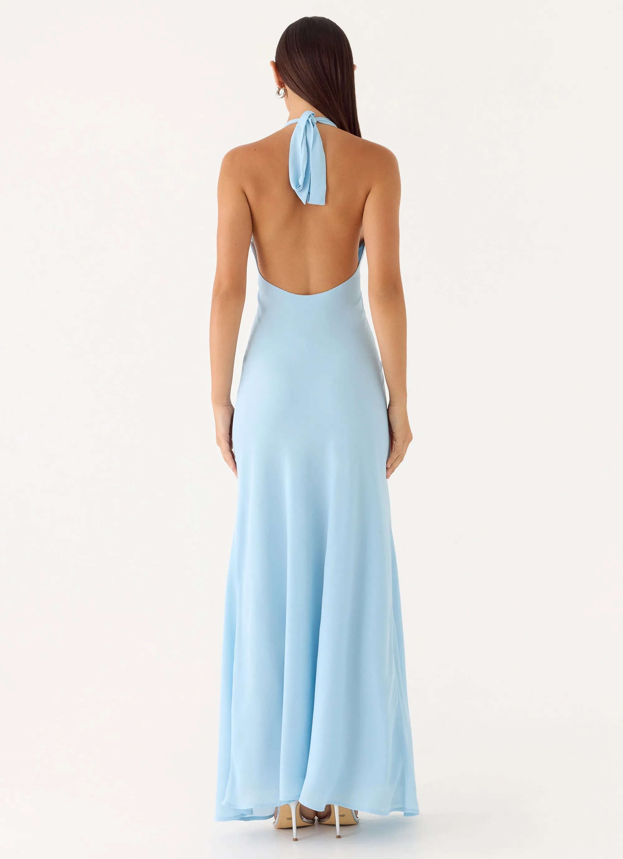 Sharpay Halter Maxi Dress - Pale Blue sold by Peppermayo product image thumbnail 3