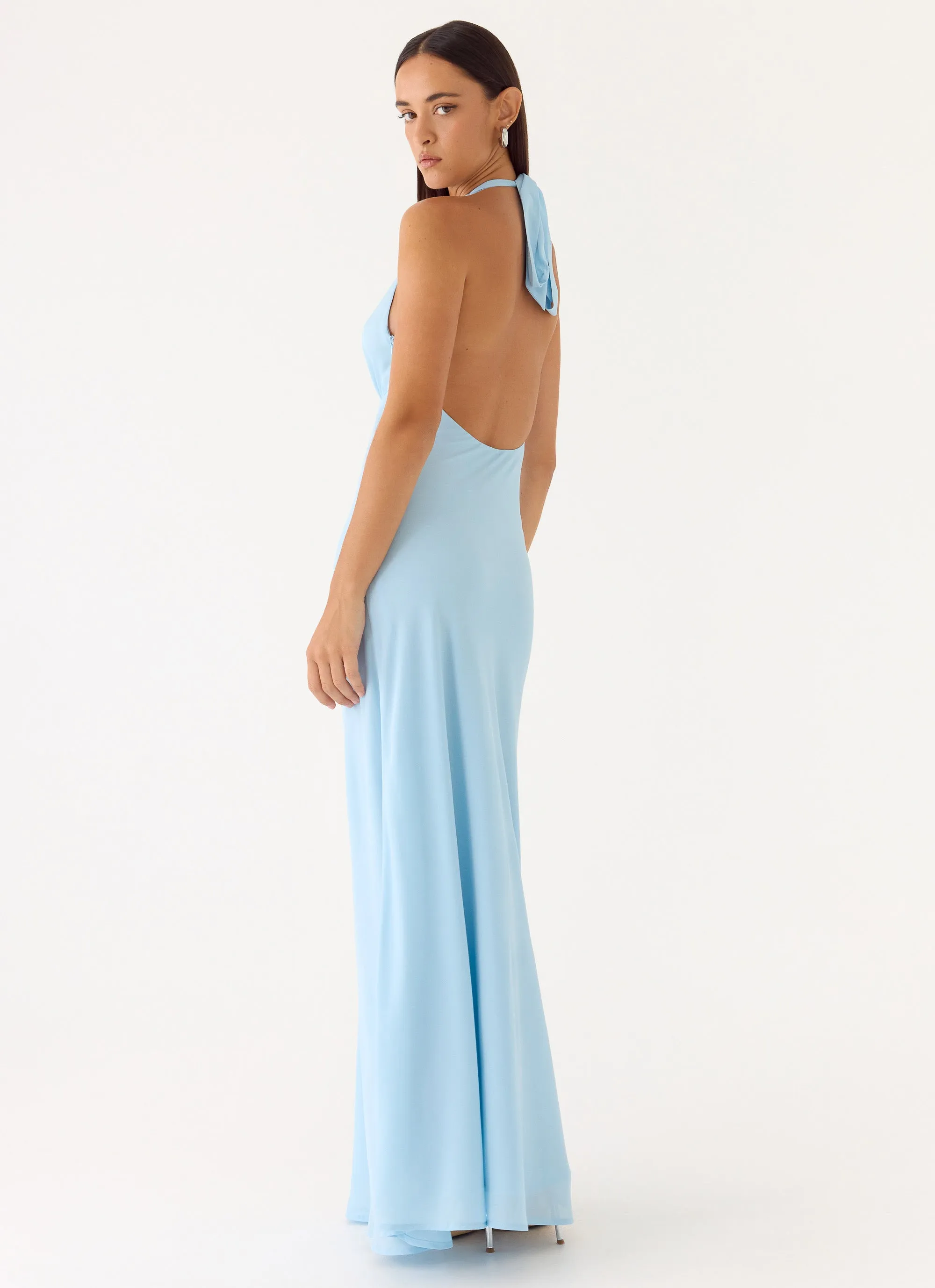 Sharpay Halter Maxi Dress - Pale Blue sold by Peppermayo product image thumbnail 5