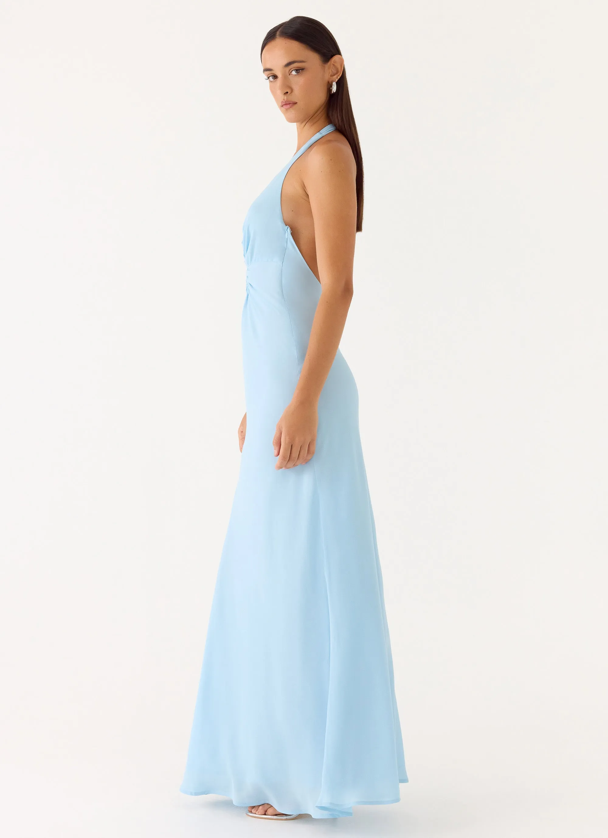 Sharpay Halter Maxi Dress - Pale Blue sold by Peppermayo product image thumbnail 2