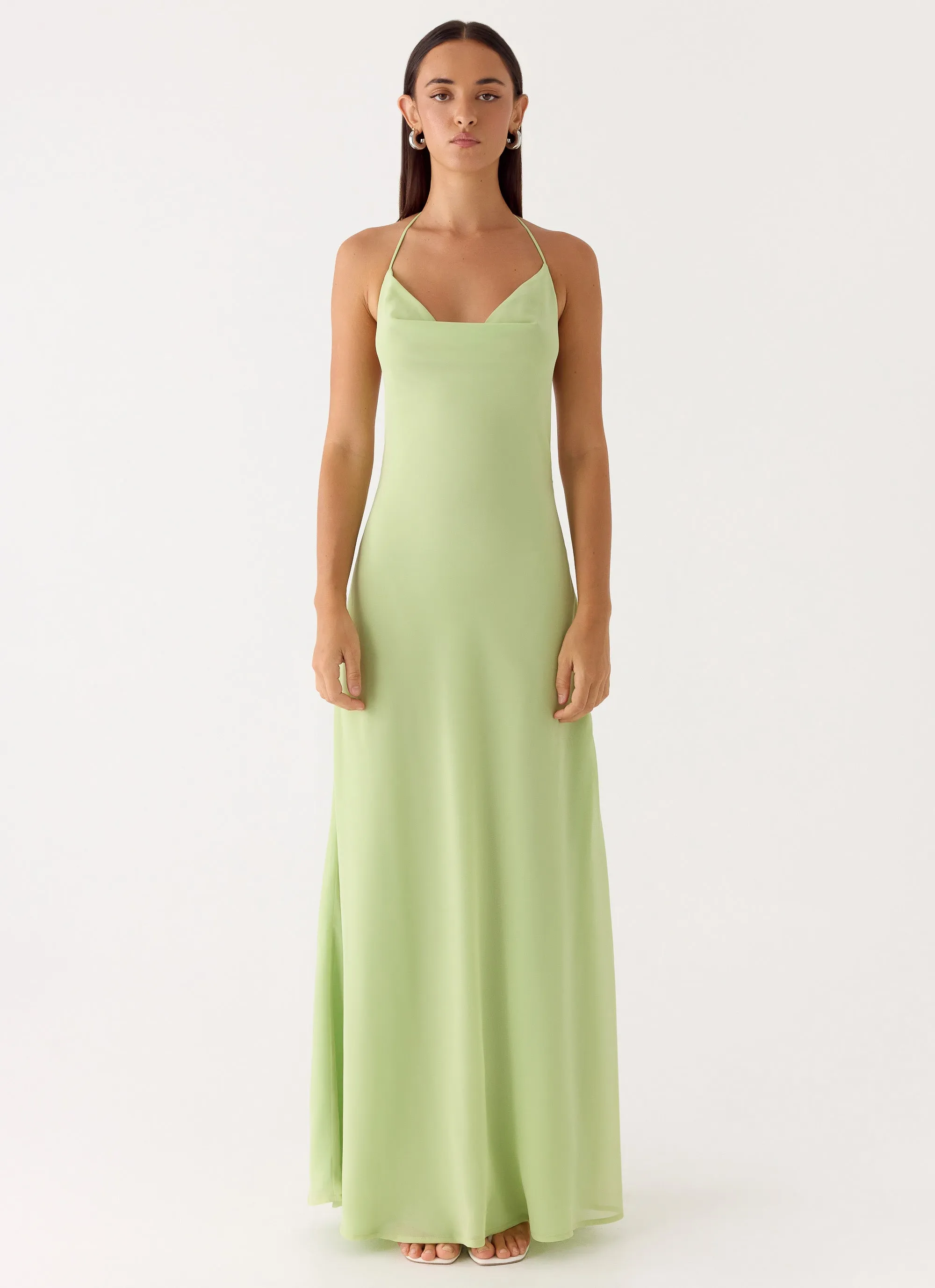 Morning Crush Cowl Maxi Dress - Lime sold by Peppermayo product image thumbnail 3