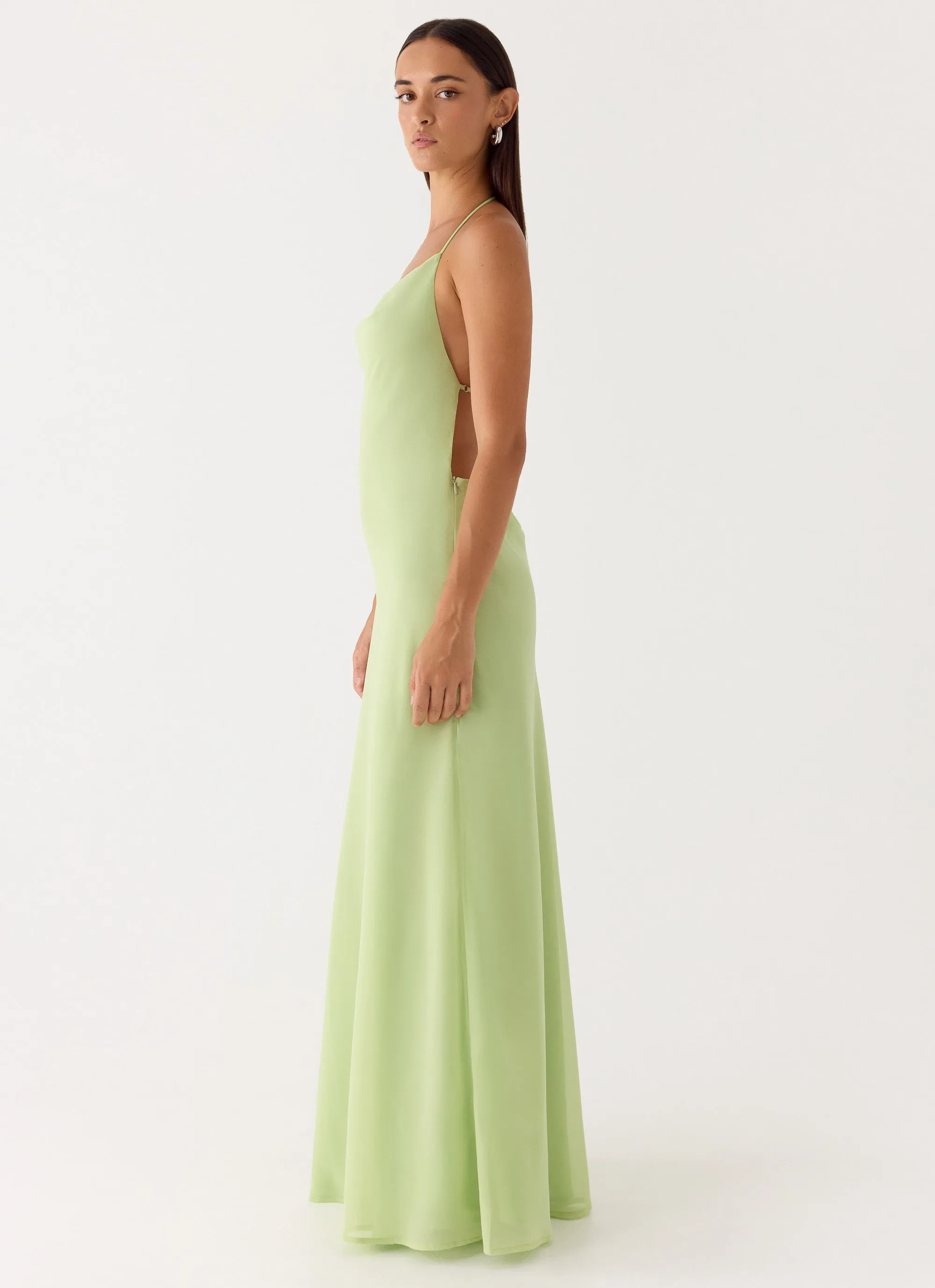 Morning Crush Cowl Maxi Dress - Lime sold by Peppermayo product image thumbnail 4