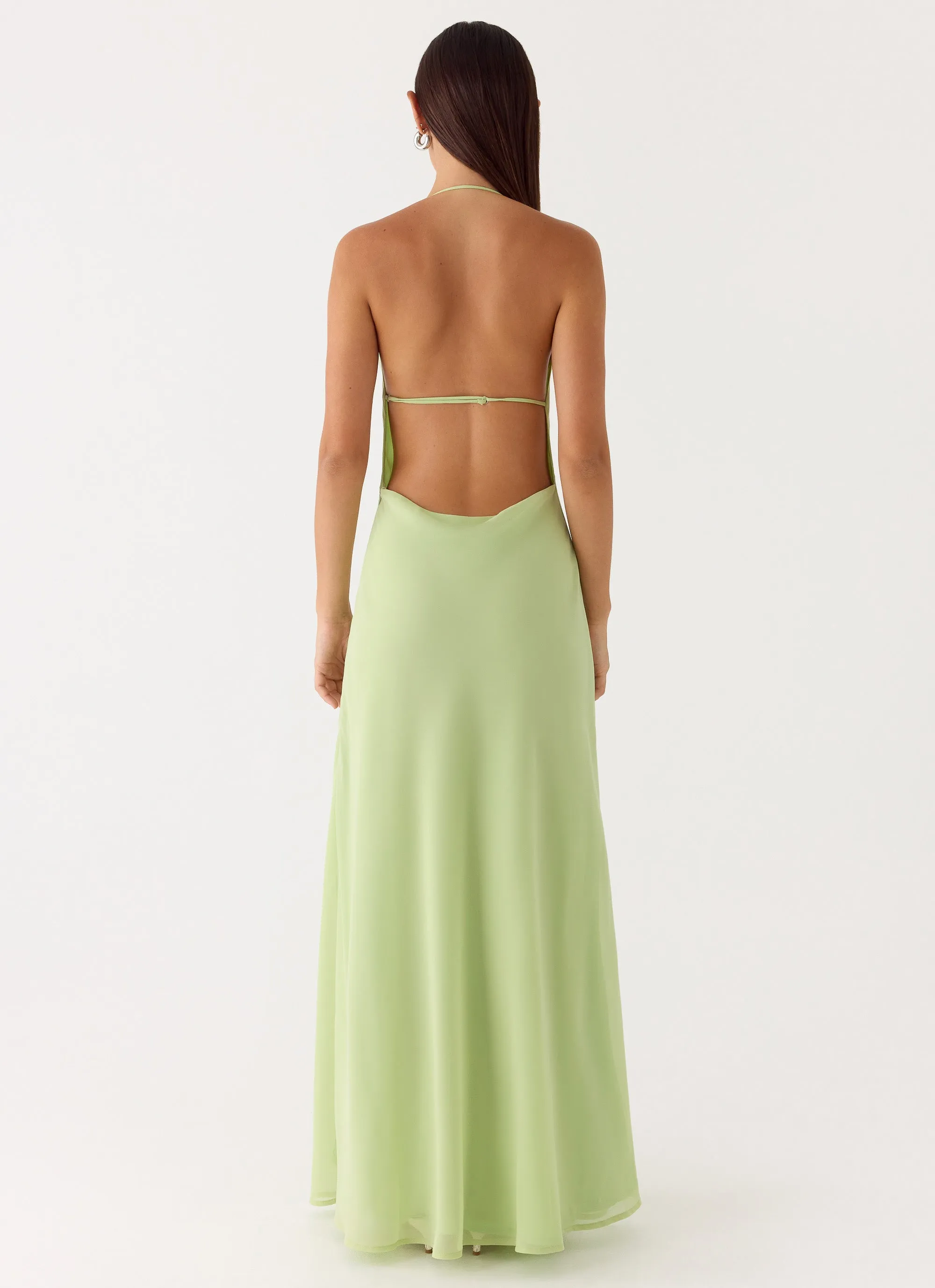 Morning Crush Cowl Maxi Dress - Lime sold by Peppermayo product image thumbnail 5