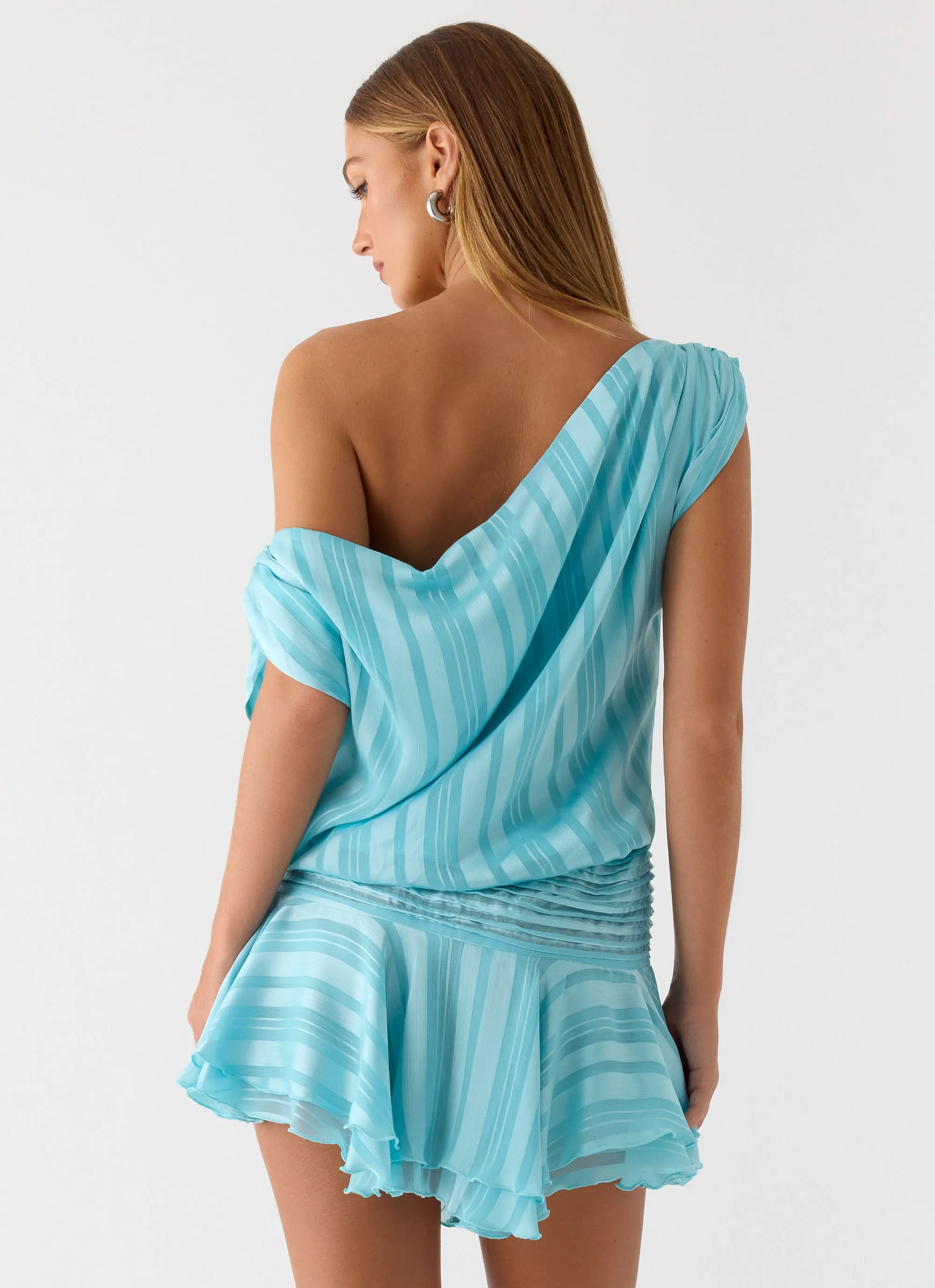 Lowey Mini Dress - Pale Blue sold by Peppermayo product image thumbnail 3