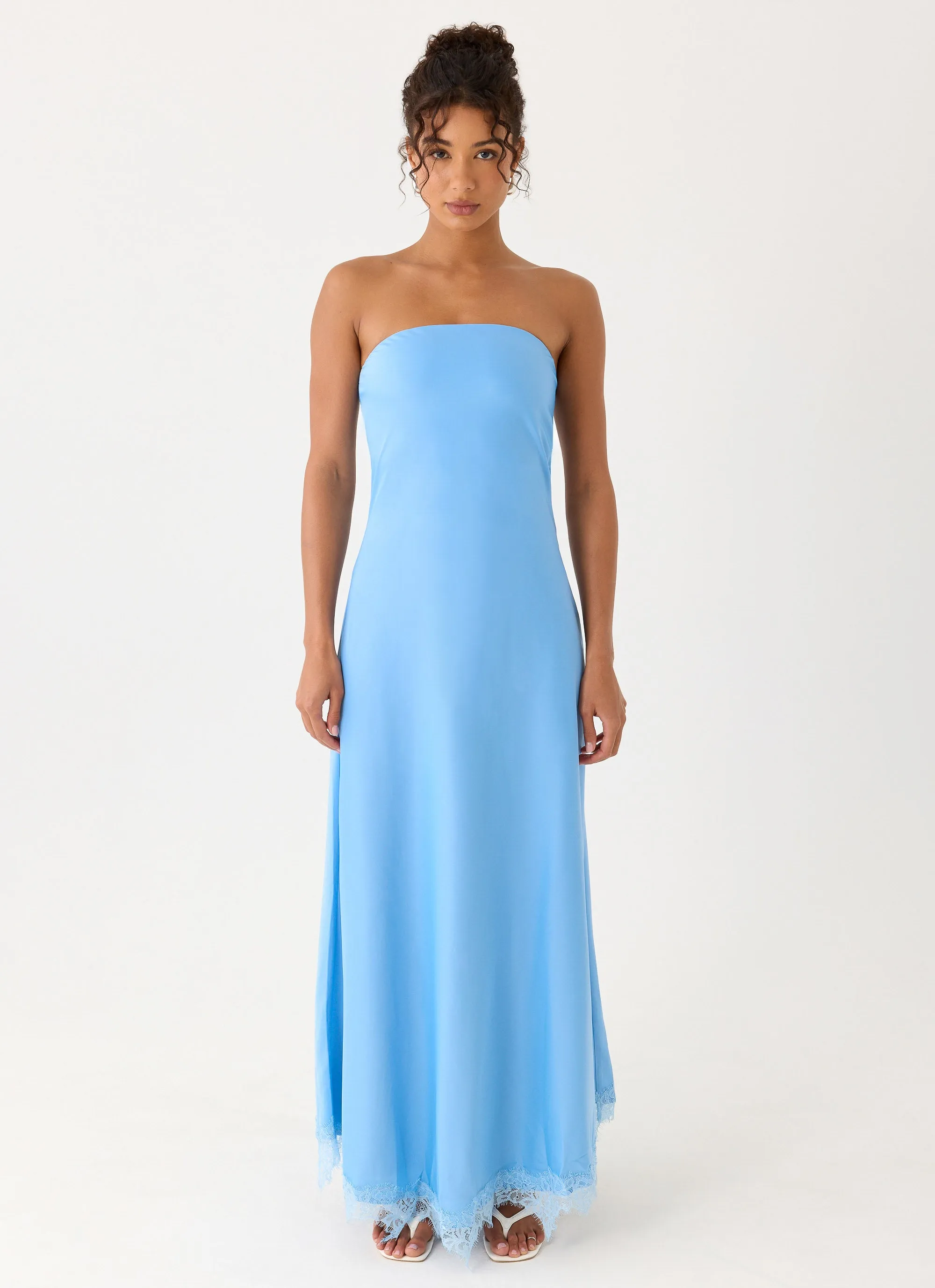 Yanina Strapless Maxi Dress - Blue sold by Peppermayo product image thumbnail 4