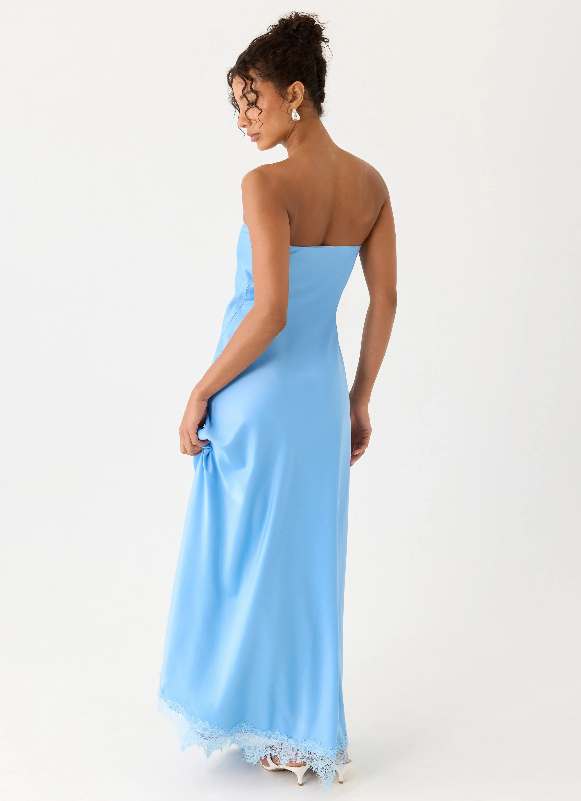 Yanina Strapless Maxi Dress - Blue sold by Peppermayo product image thumbnail 5