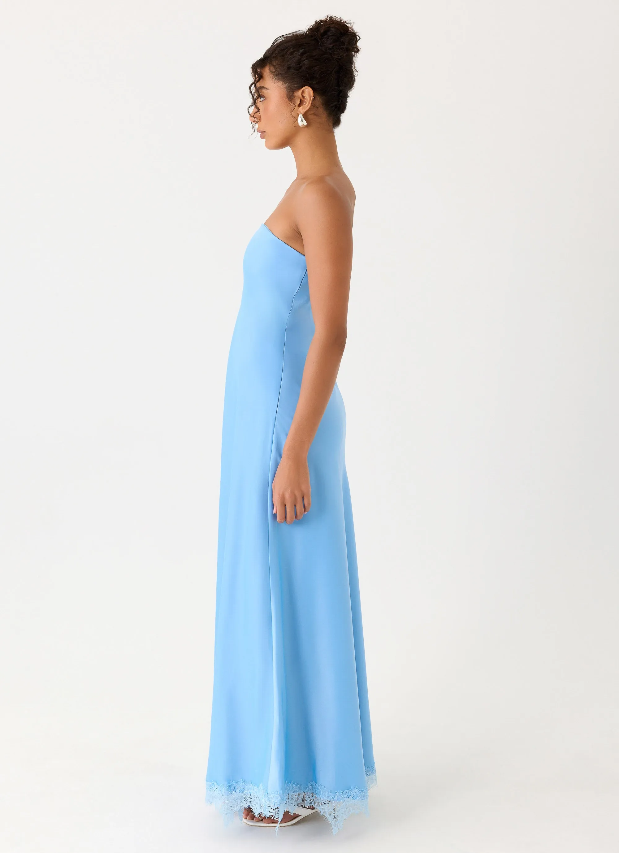 Yanina Strapless Maxi Dress - Blue sold by Peppermayo product image thumbnail 2