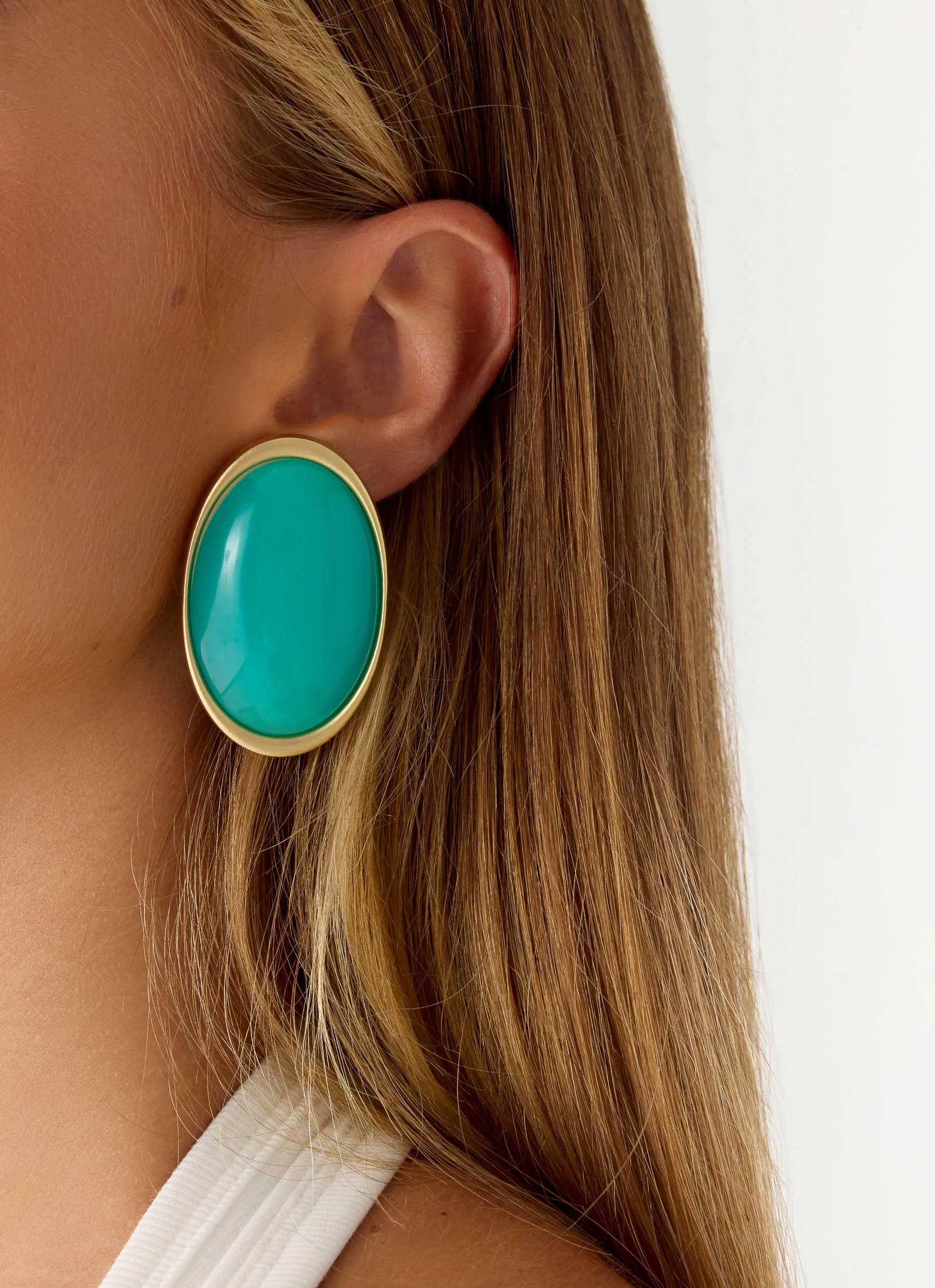 Tangerine Haze Earrings - Blue sold by Peppermayo product image thumbnail 2