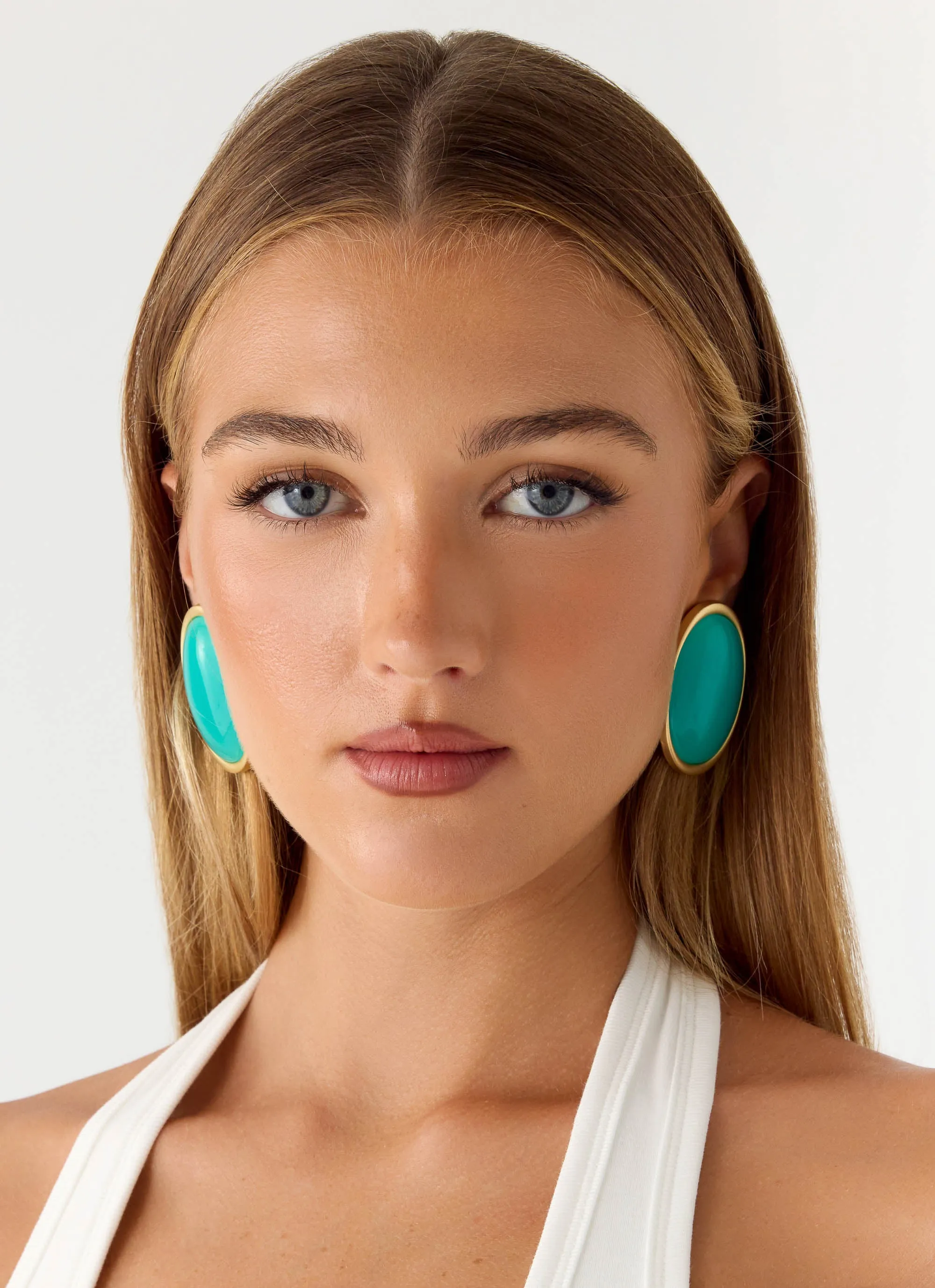 Tangerine Haze Earrings - Blue sold by Peppermayo product image thumbnail 3