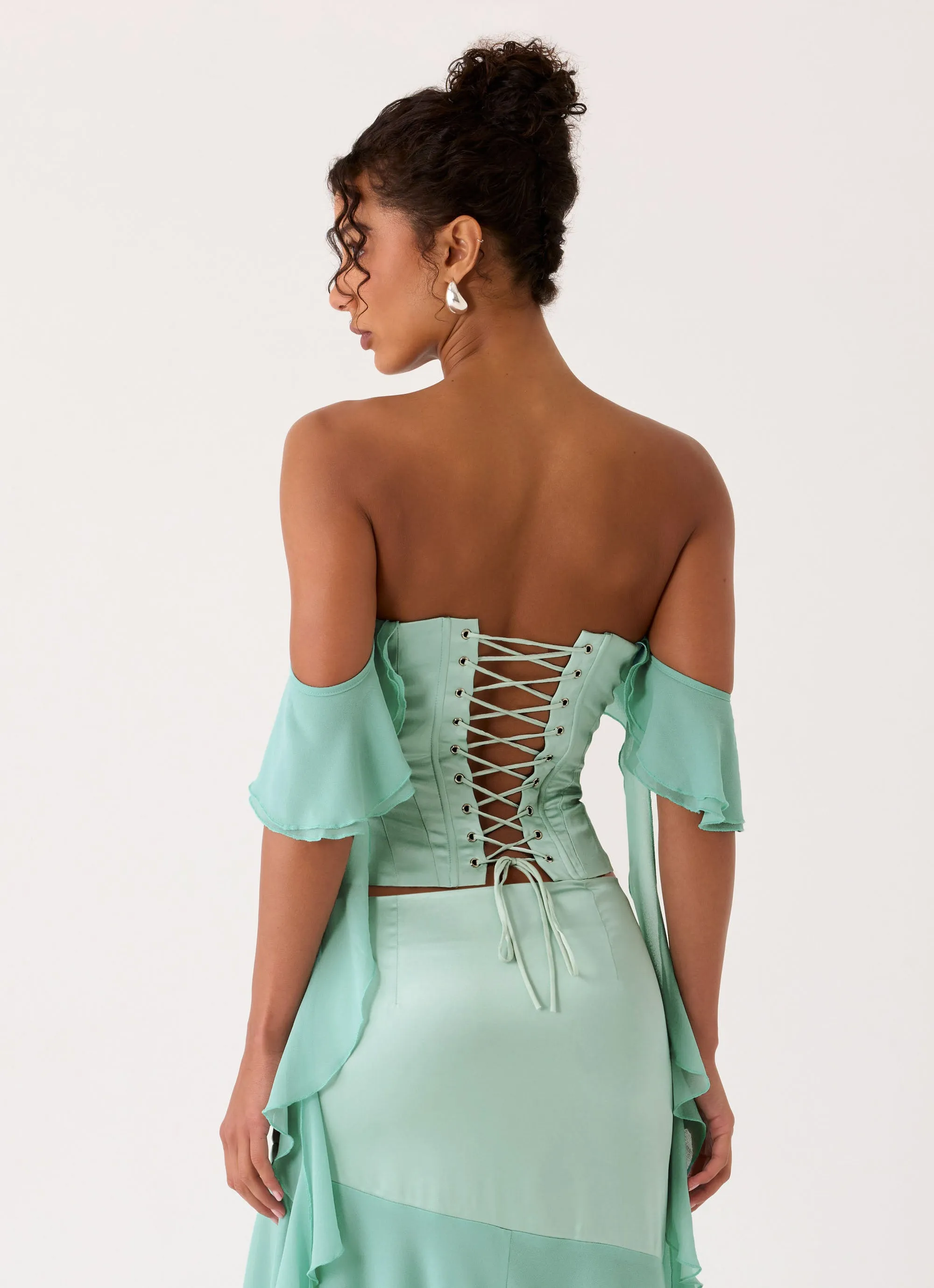 Deenesa Corset Top - Mint sold by Peppermayo product image thumbnail 5