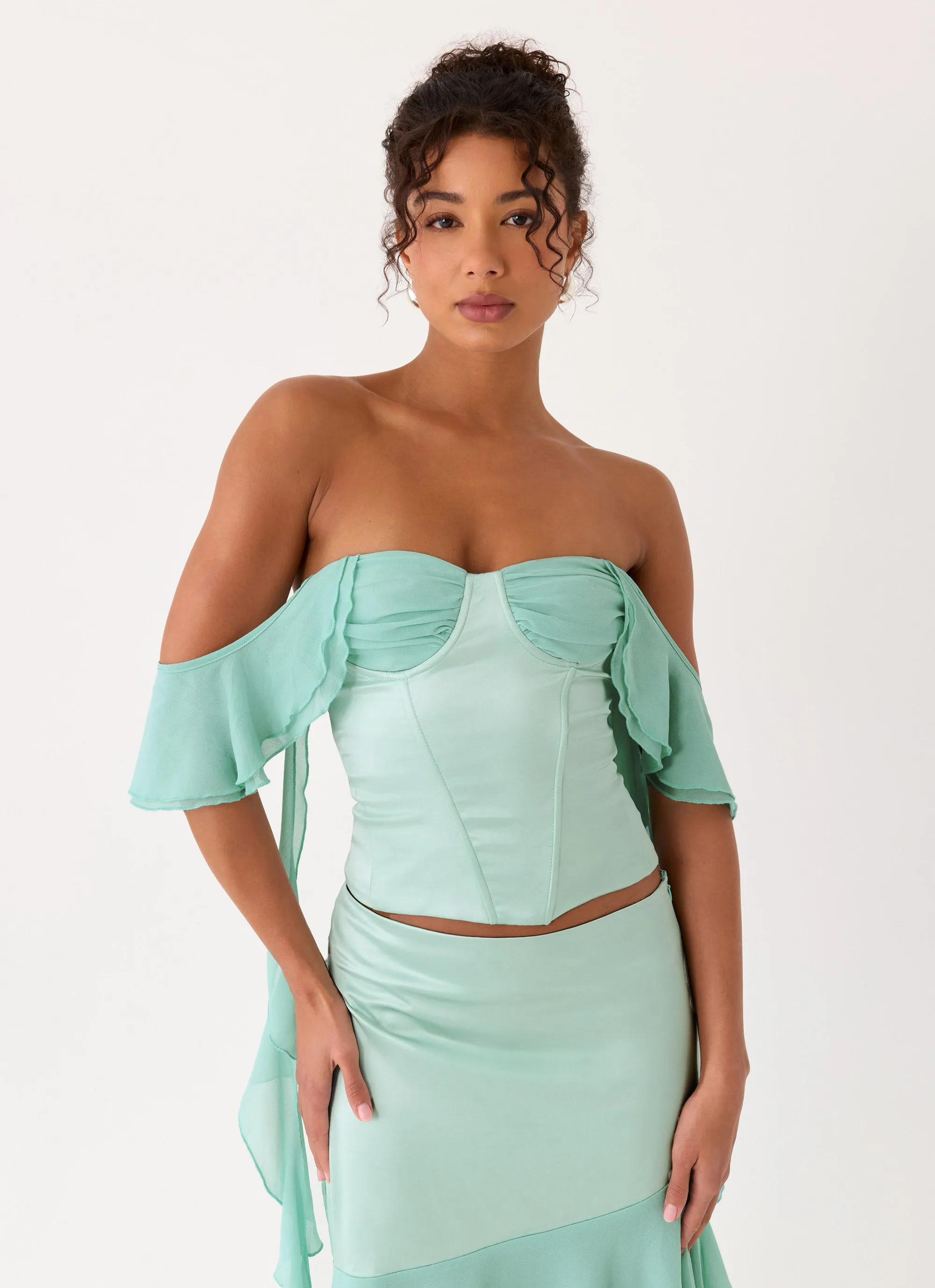 Deenesa Corset Top - Mint sold by Peppermayo product image thumbnail 3