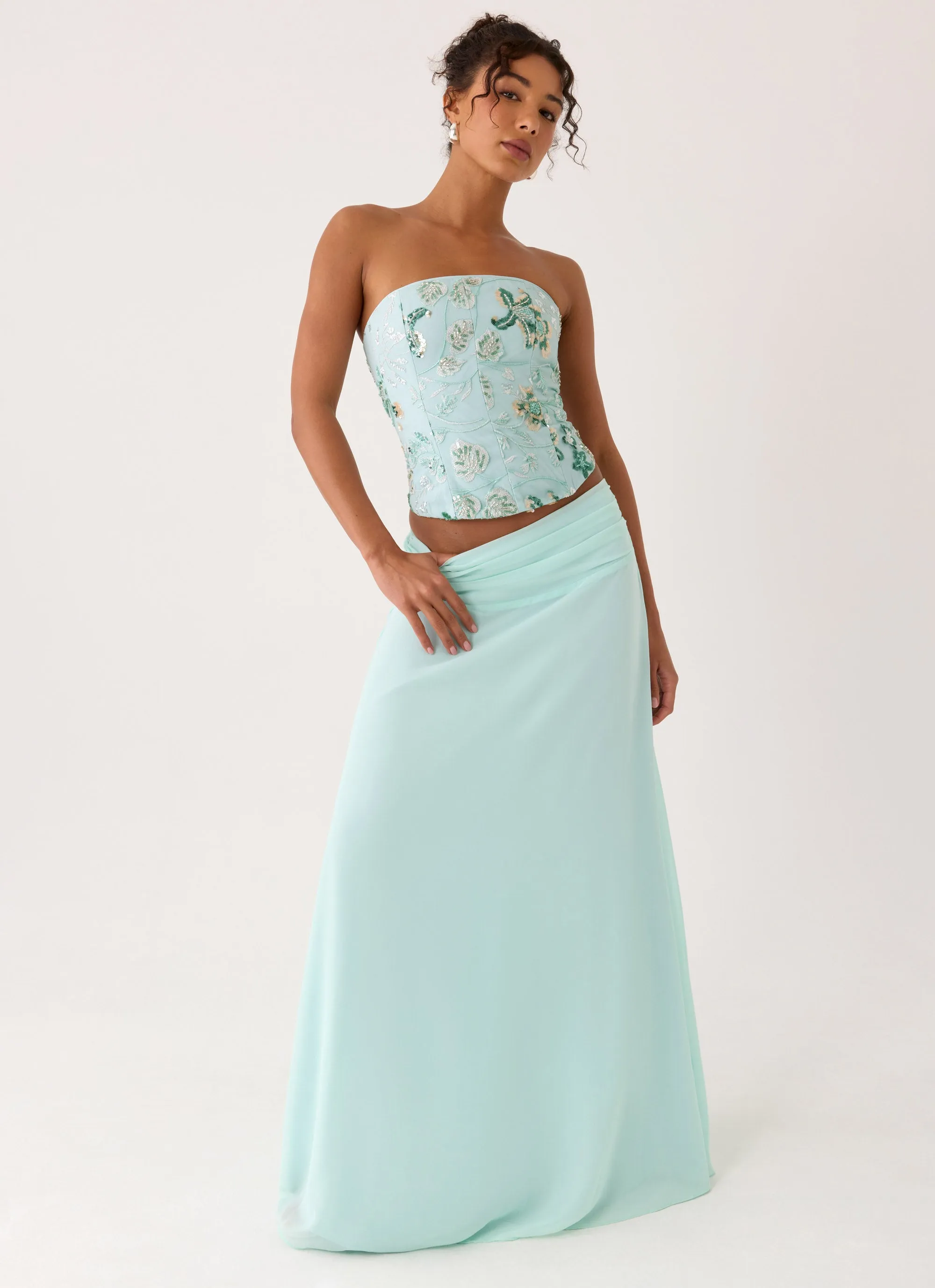 Natalya Maxi Skirt - Pistachio sold by Peppermayo product image thumbnail 5