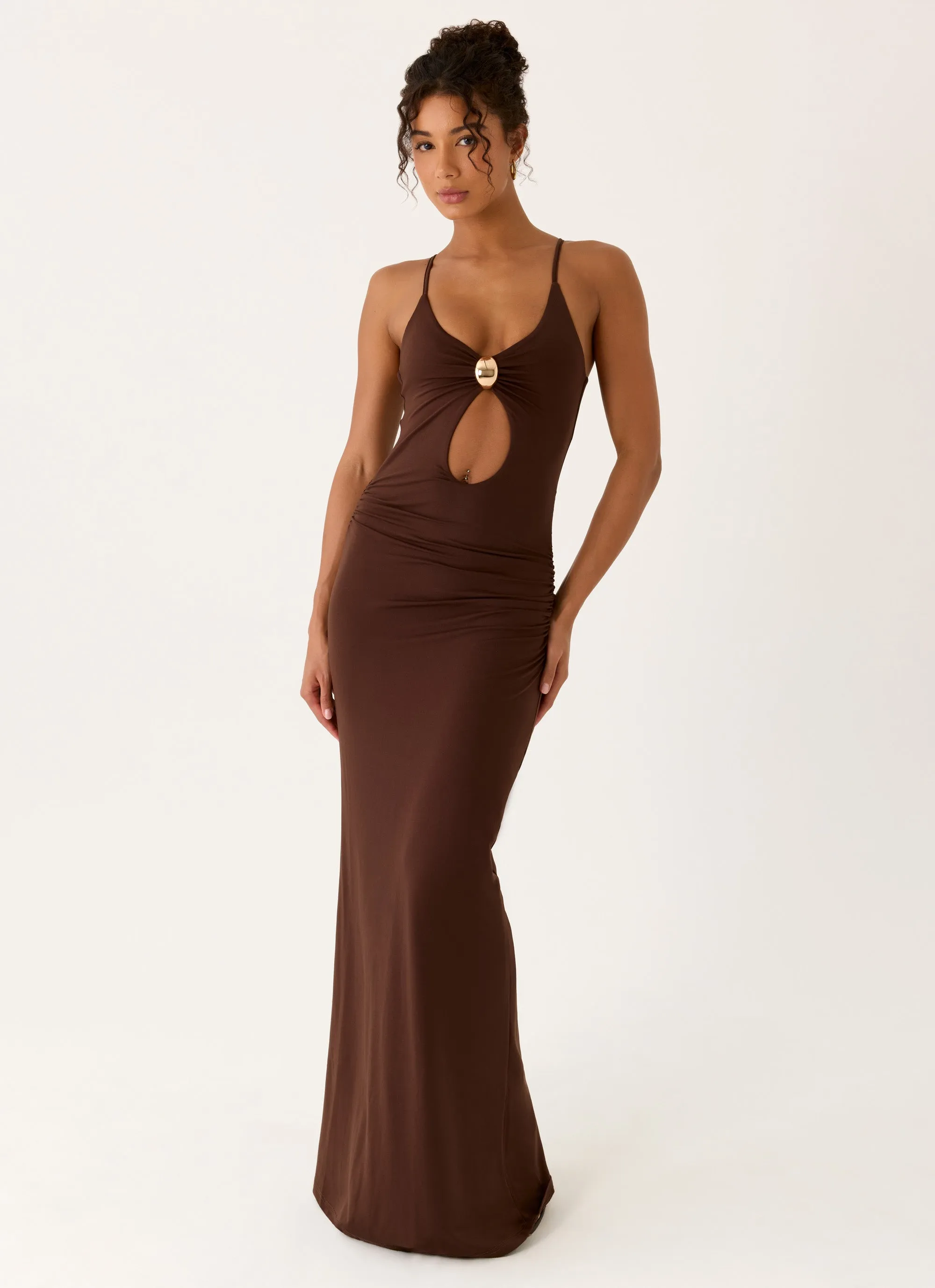 Inez Maxi Dress - Chocolate sold by Peppermayo product image thumbnail 5