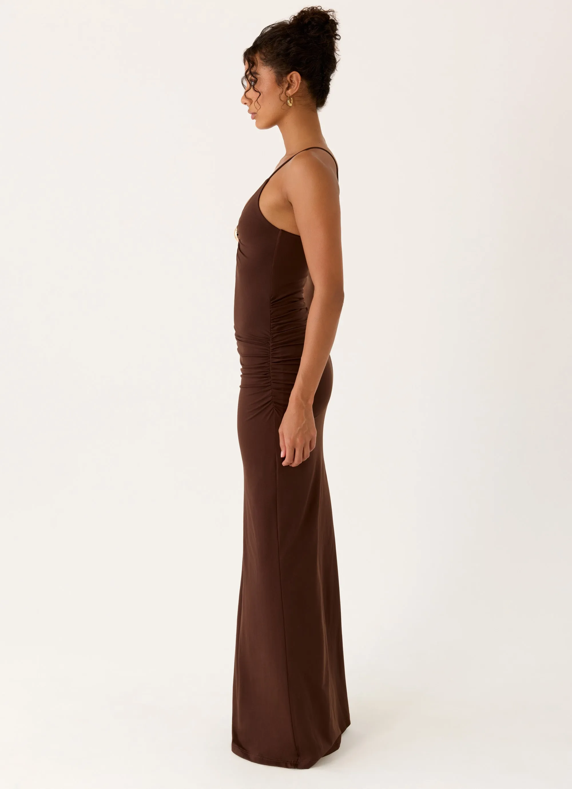 Inez Maxi Dress - Chocolate sold by Peppermayo product image thumbnail 2