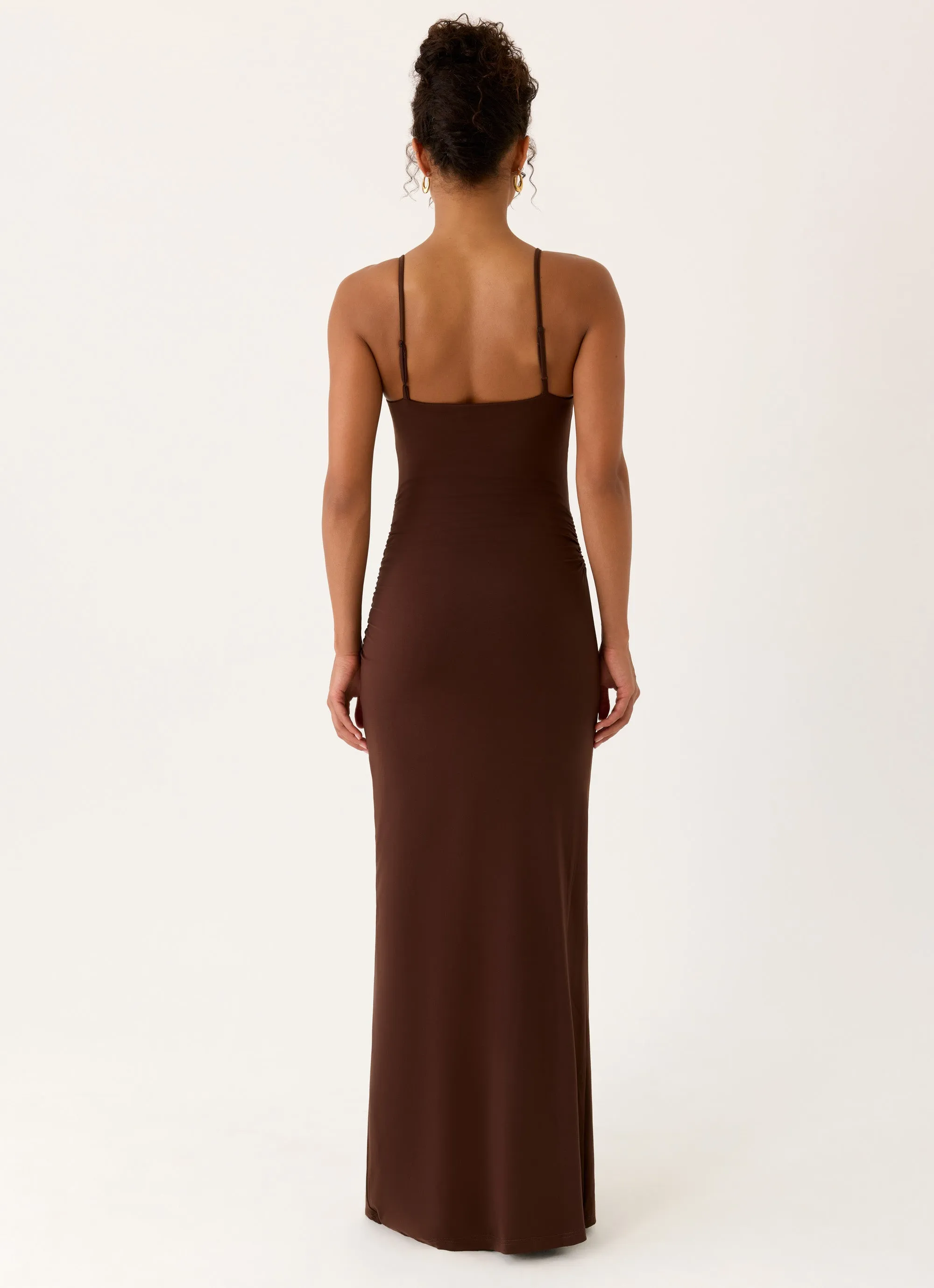 Inez Maxi Dress - Chocolate sold by Peppermayo product image thumbnail 3