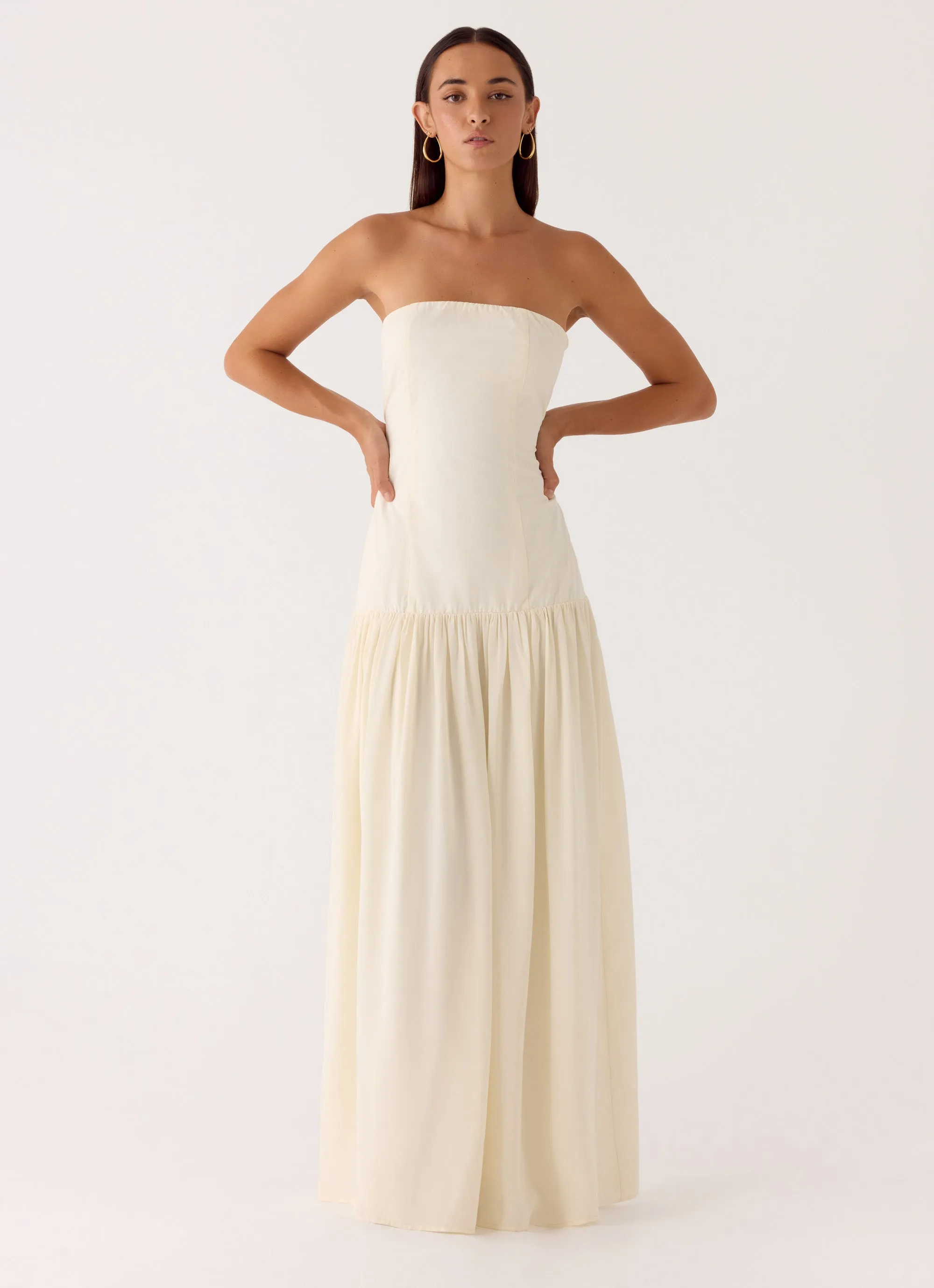 Slowing Tide Maxi Dress - Ivory sold by Peppermayo product image thumbnail 5
