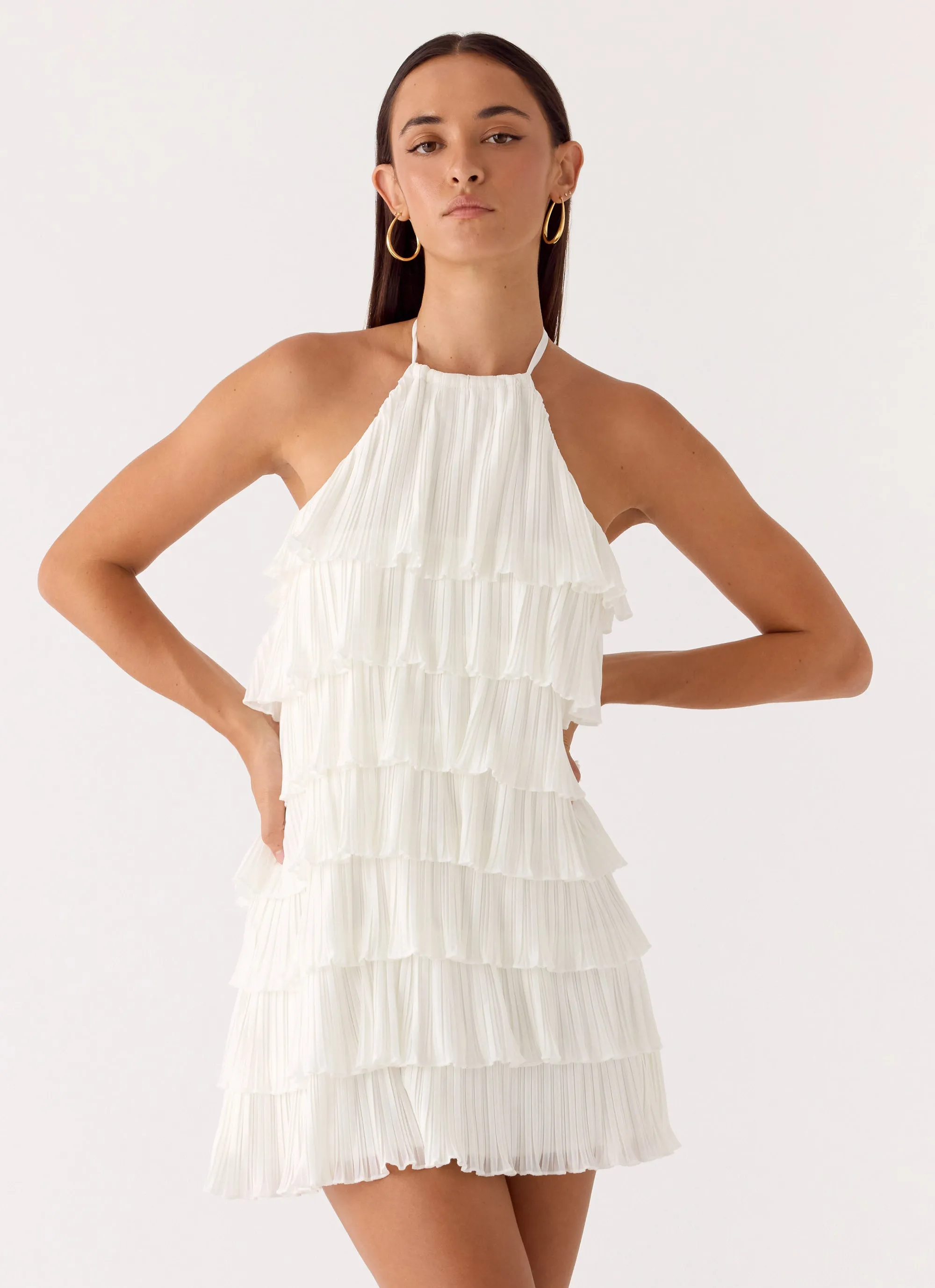 Lunar Bloom Mini Dress - Ivory sold by Peppermayo product image thumbnail 4