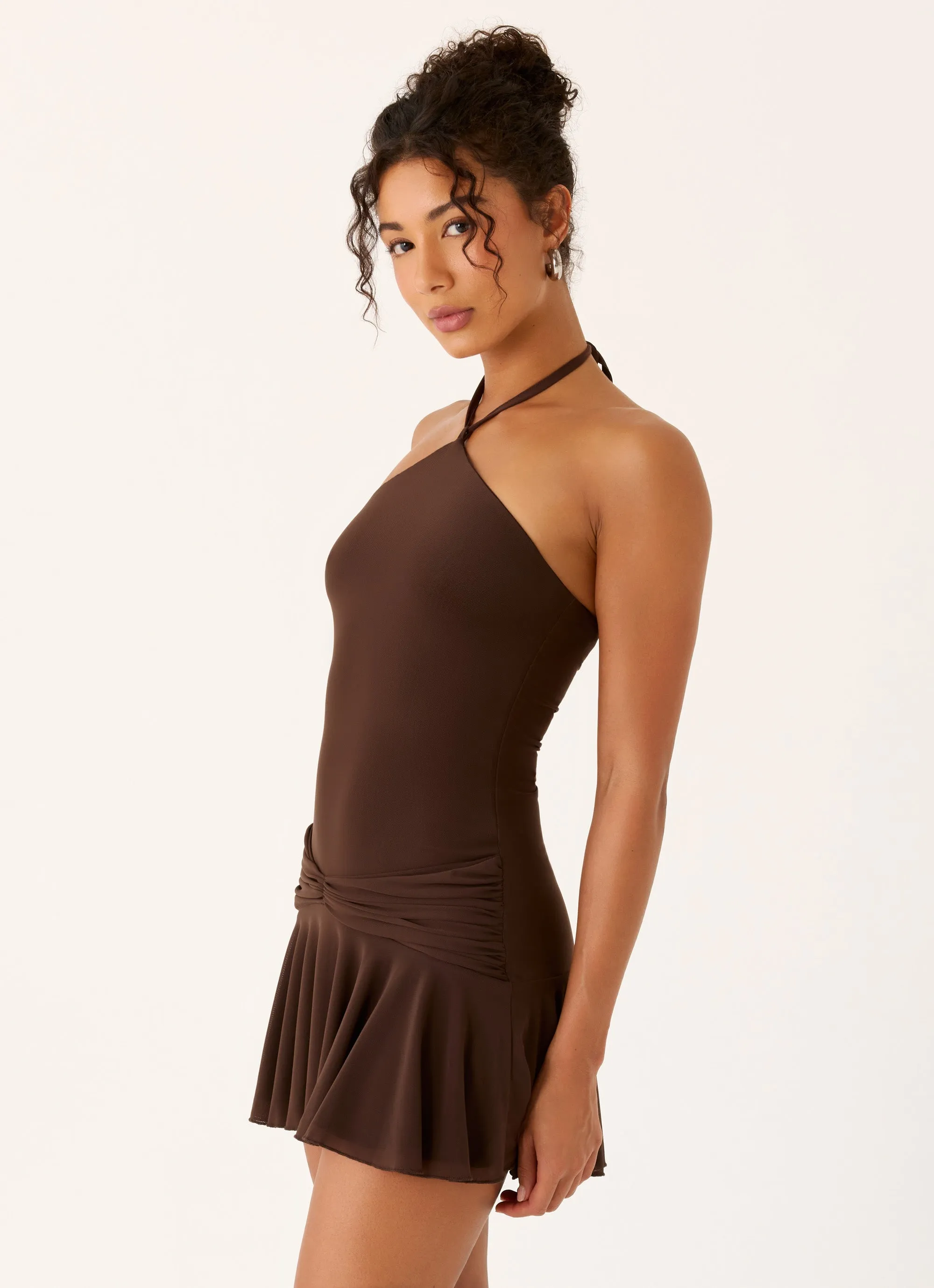 Elektra Mini Dress - Chocolate sold by Peppermayo product image thumbnail 5
