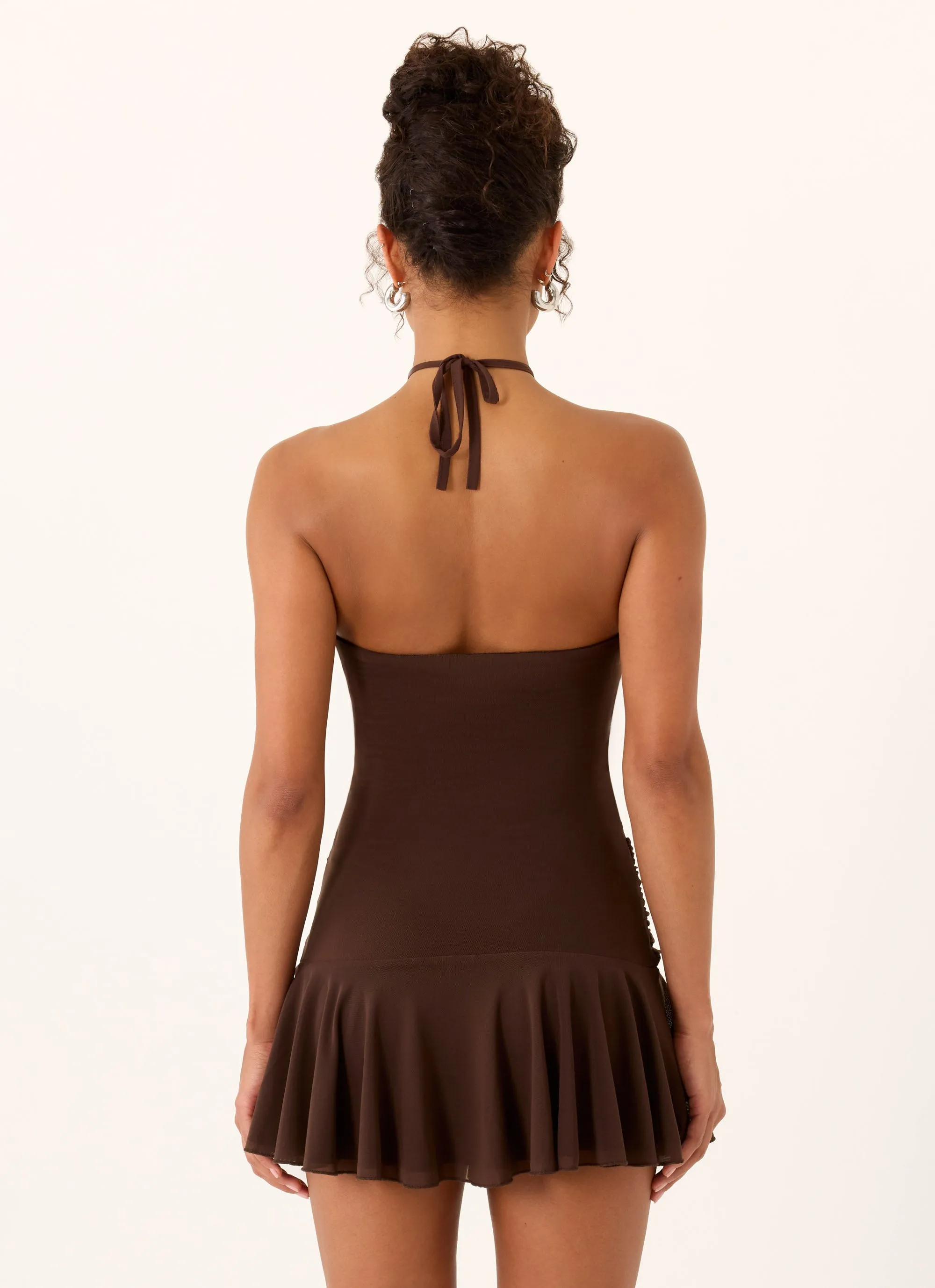 Elektra Mini Dress - Chocolate sold by Peppermayo product image thumbnail 3