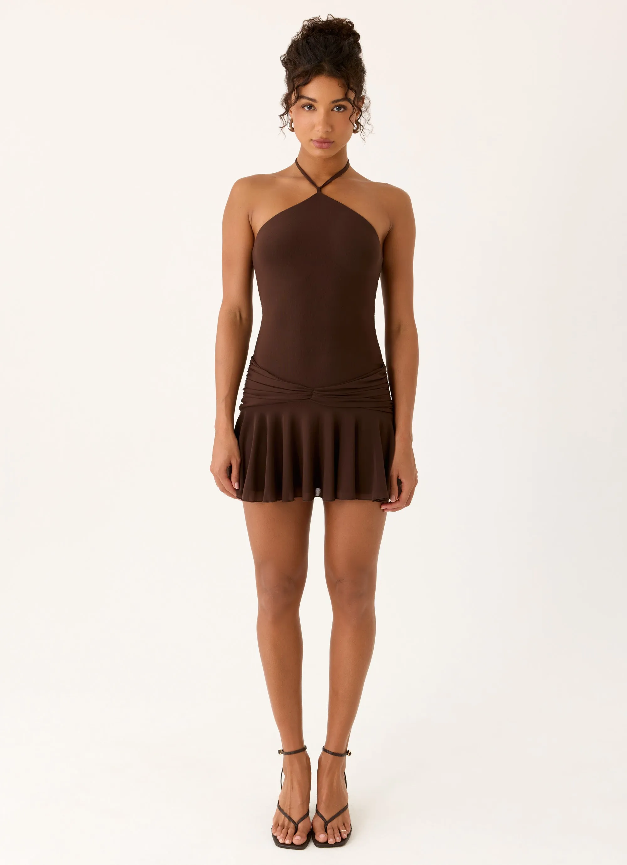 Elektra Mini Dress - Chocolate sold by Peppermayo product image thumbnail 4